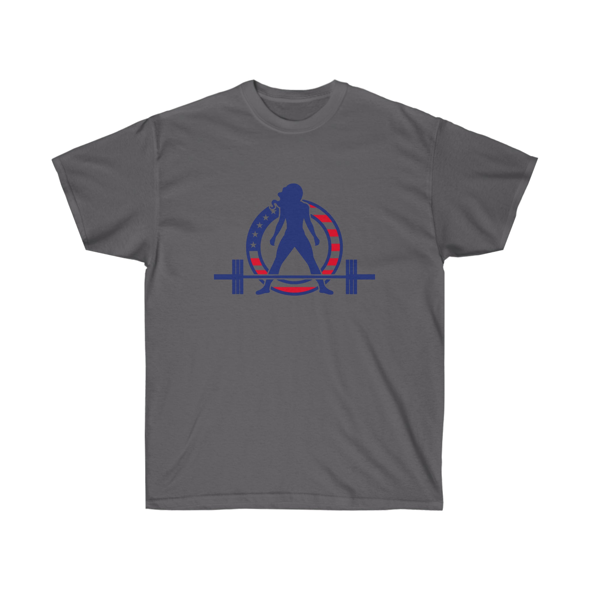 USA Logo - Unisex Ultra Cotton Tee - USA Logo Light - Plain Back