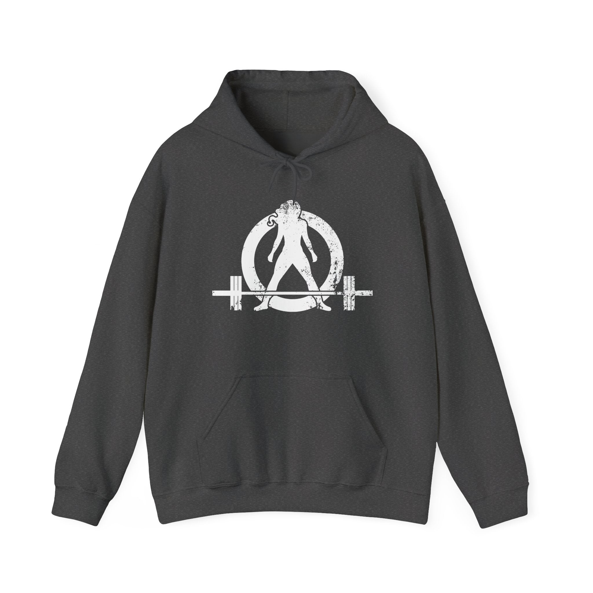 Distressed Logo - Unisex Heavy Blend Hooded Sweatshirt - White Logo (BEST SELLER)