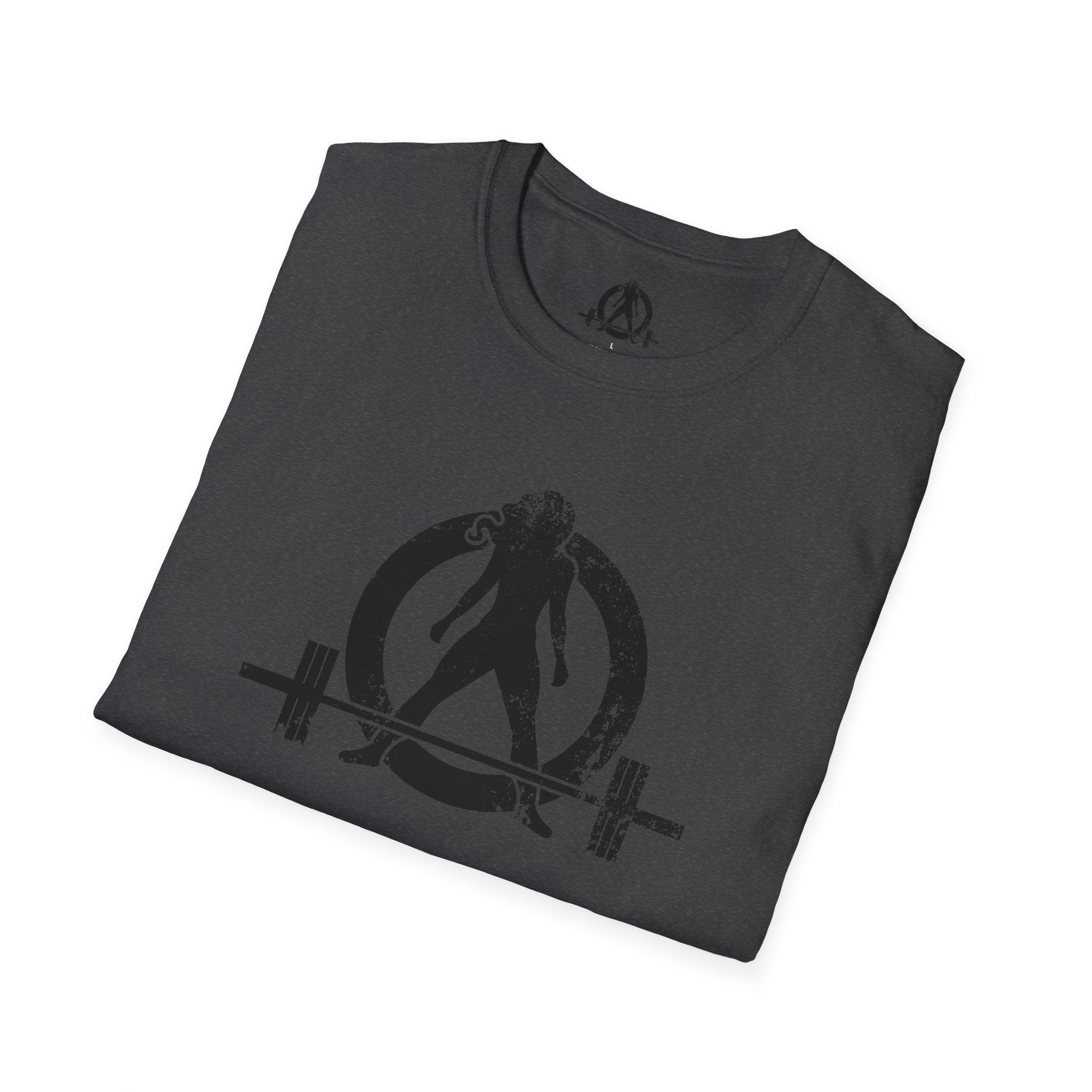 I Workout To Burn Off The Crazy - Unisex Softstyle T-Shirt - White Logo Front & Back