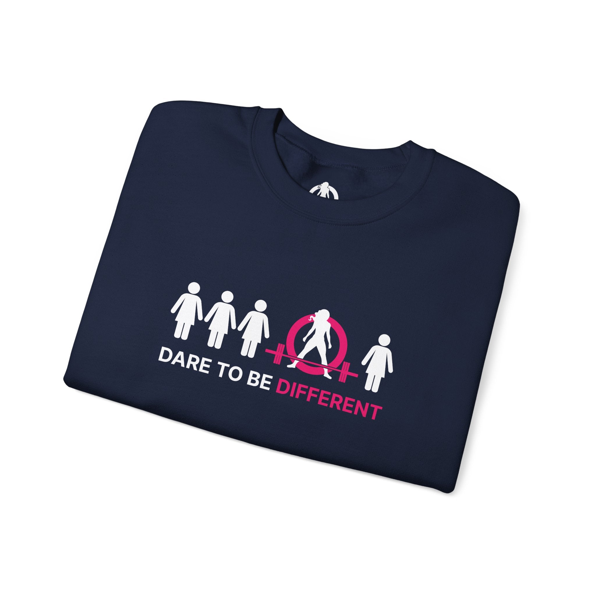 Dare To Be Different - Deadlift - Unisex Heavy Blend™ Crewneck Sweatshirt - Front  Logo Plain Back