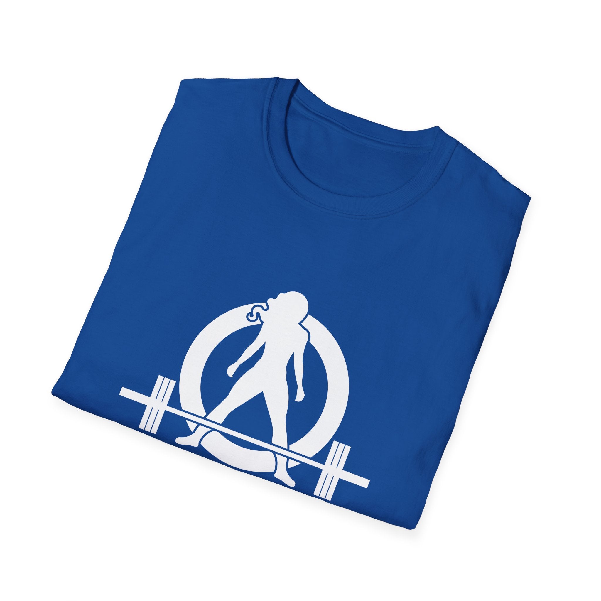 I DON’T WANT TO LOOK SKINNY I WANT TO LOOK LIKE I CAN KICK YOUR ASS  - Unisex Softstyle T-Shirt - White Print on Front Plain Back