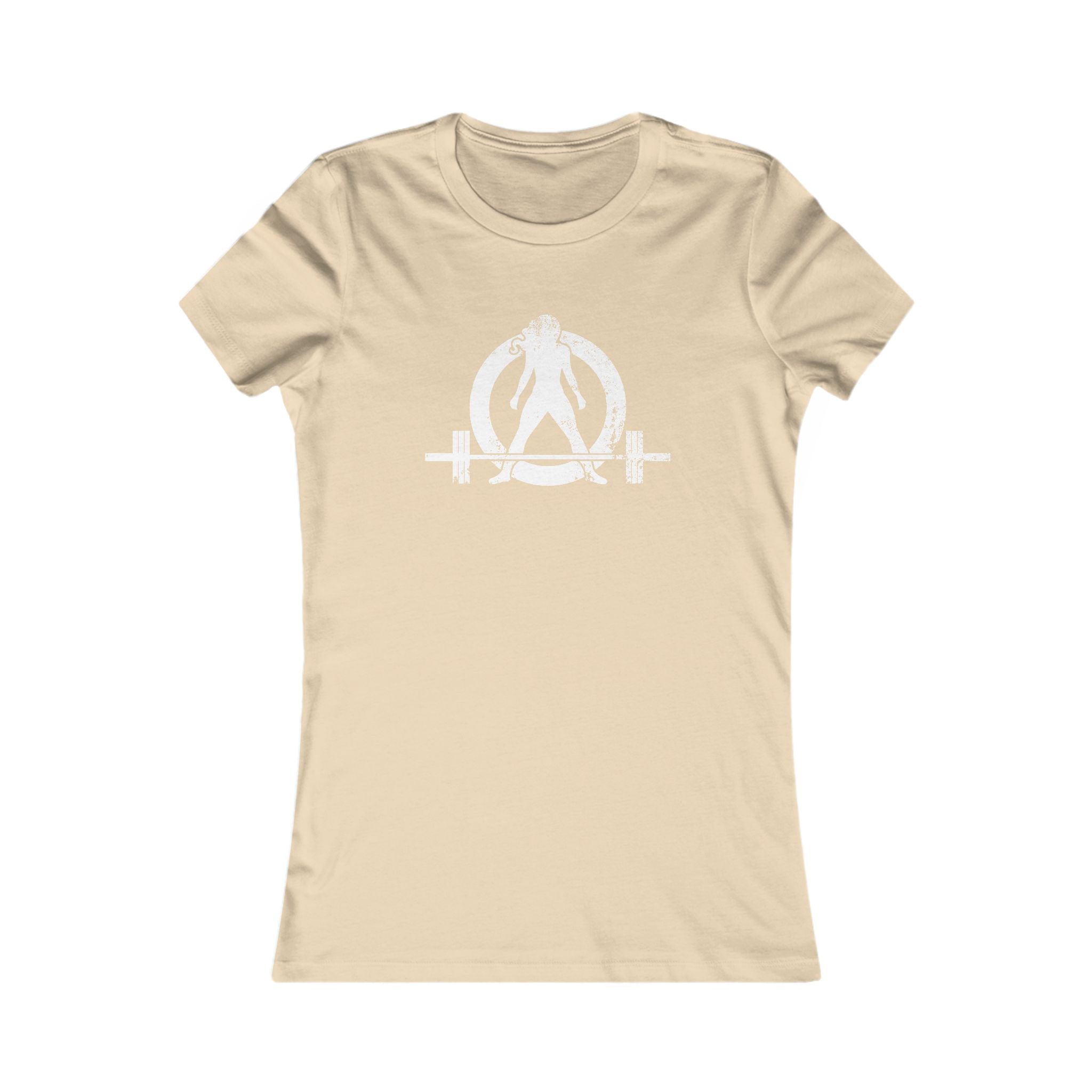 Kick Your Ass – Women’s Favorite Tee (White Distressed Logo)