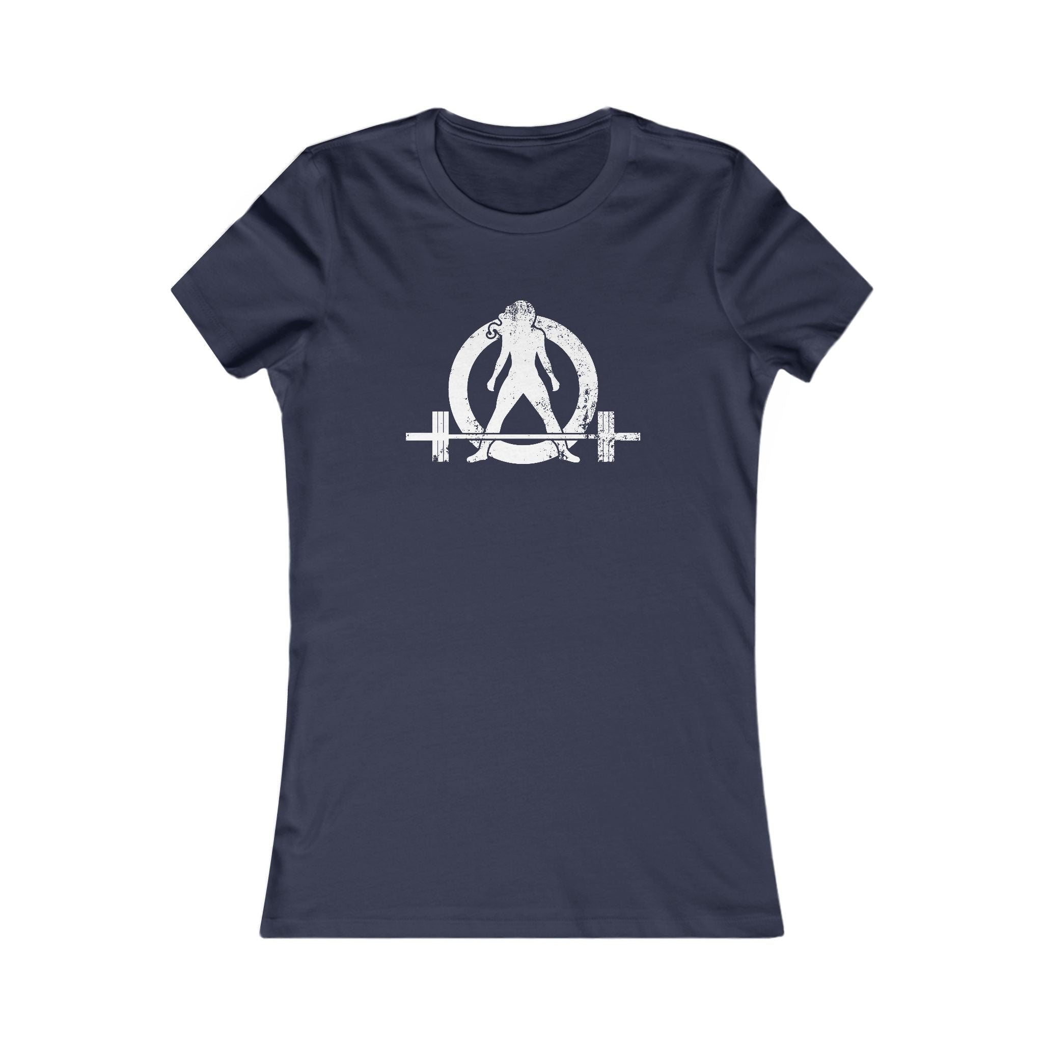 Kick Your Ass – Women’s Favorite Tee (White Distressed Logo)