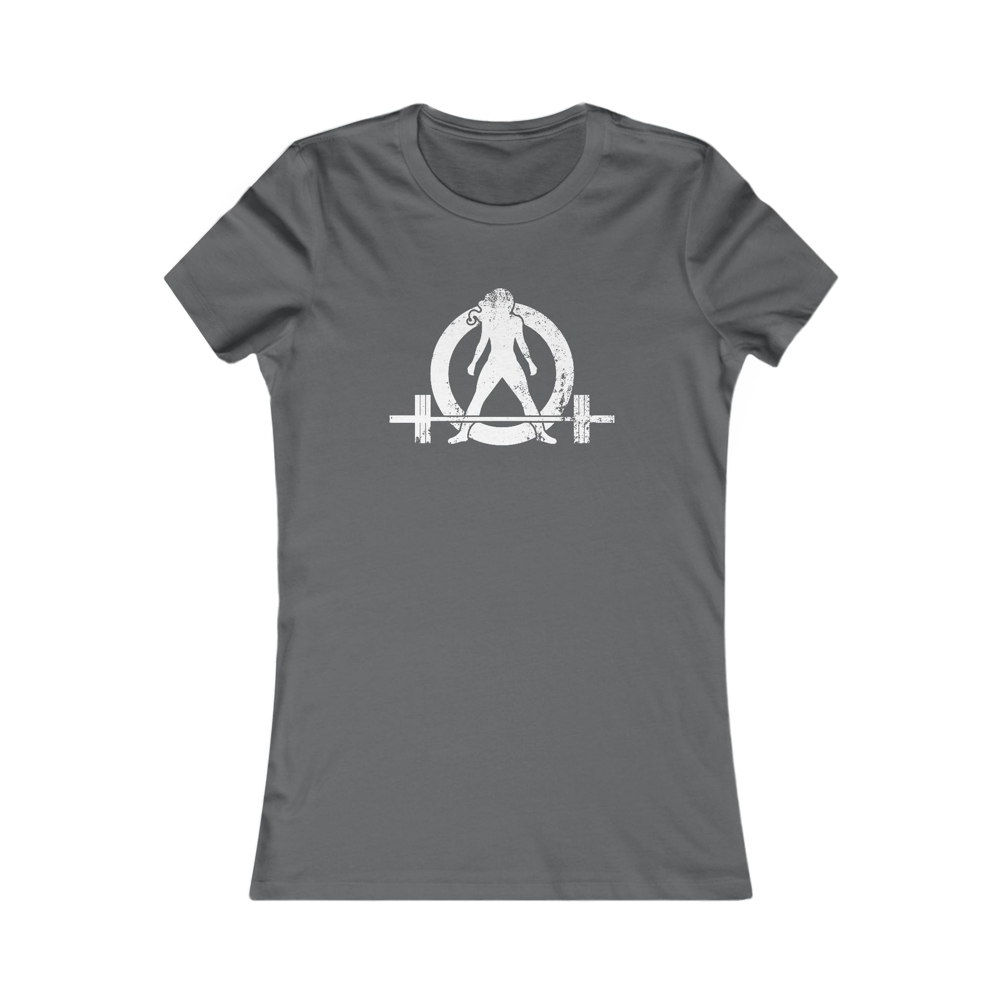 Kick Your Ass – Women’s Favorite Tee (White Distressed Logo)