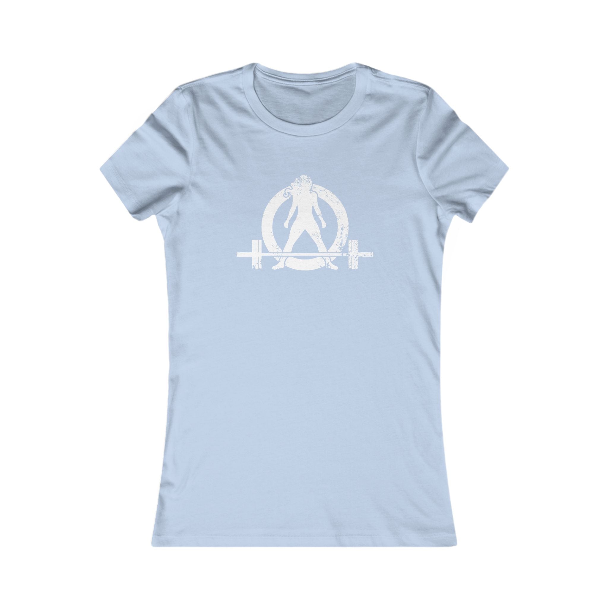 Kick Your Ass – Women’s Favorite Tee (White Distressed Logo)
