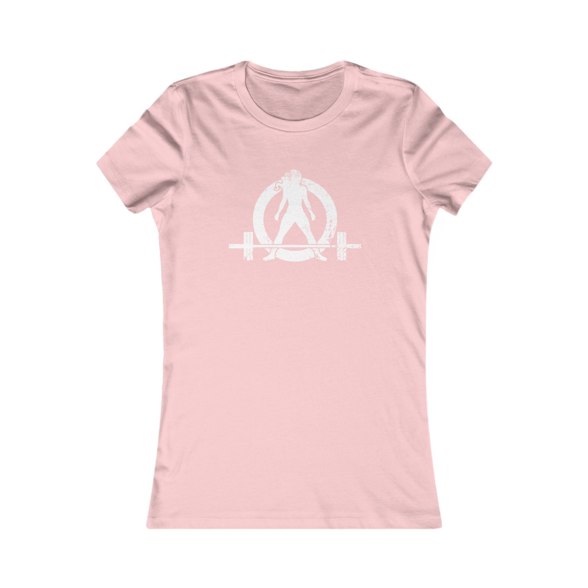 Kick Your Ass – Women’s Favorite Tee (White Distressed Logo)