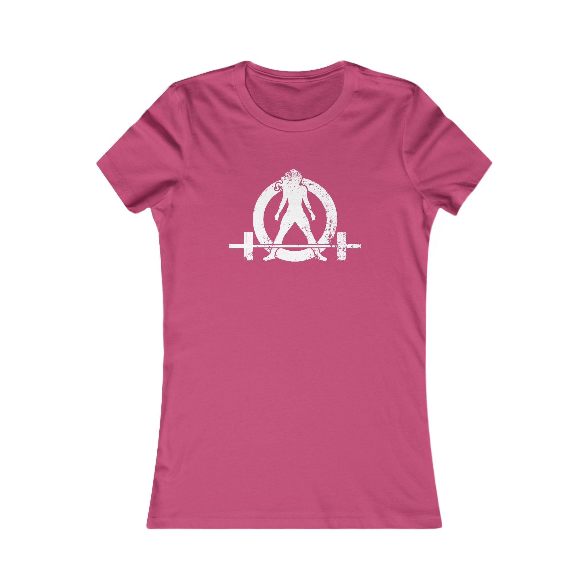 Kick Your Ass – Women’s Favorite Tee (White Distressed Logo)