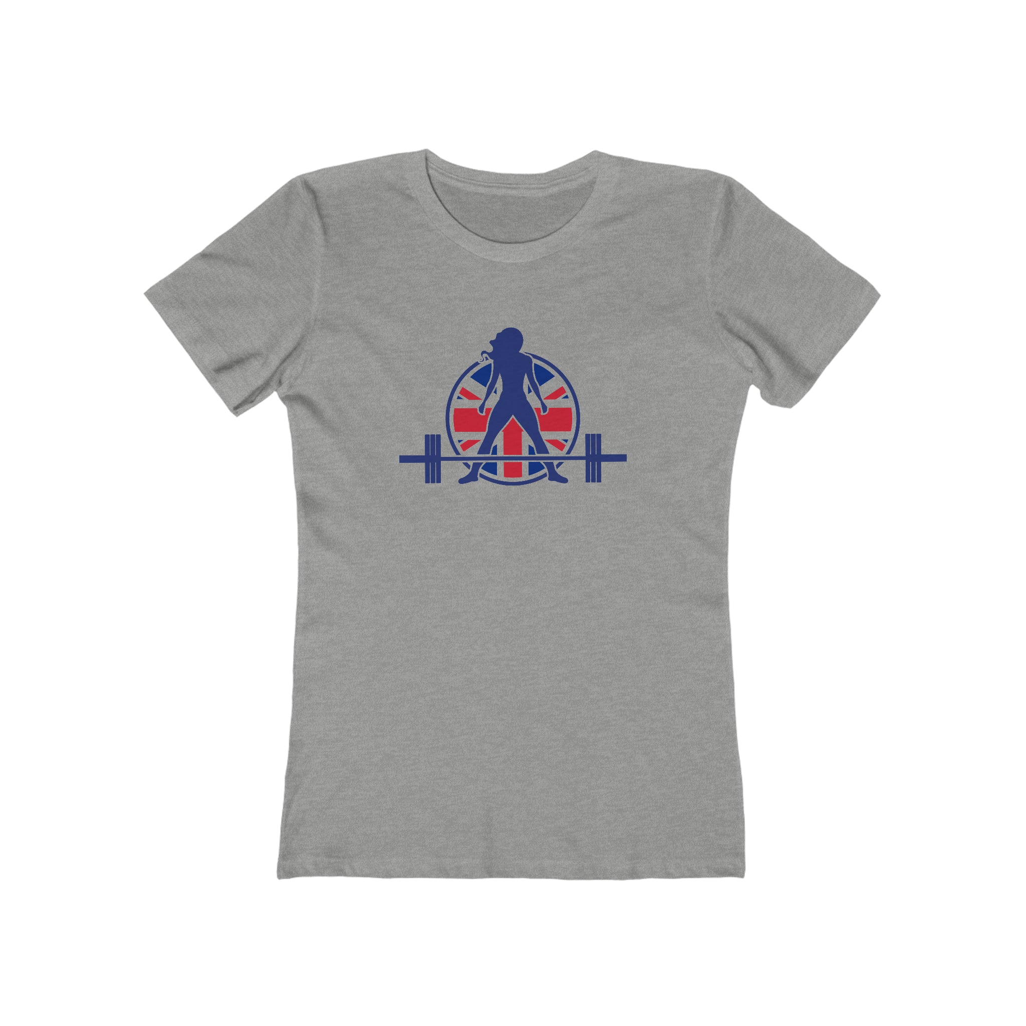 Women's The Boyfriend Tee - UK Light Logo - Plain Back