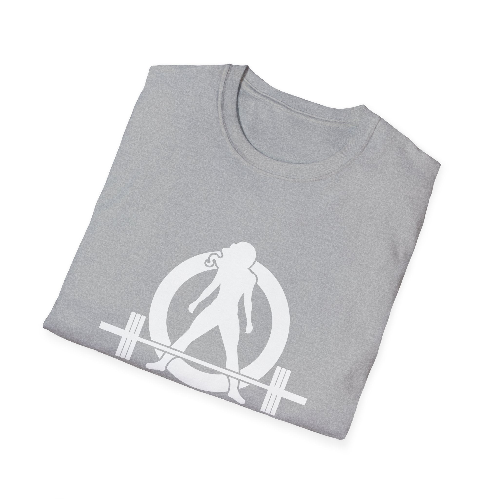 I DON’T WANT TO LOOK SKINNY I WANT TO LOOK LIKE I CAN KICK YOUR ASS  - Unisex Softstyle T-Shirt - White Print on Front Plain Back