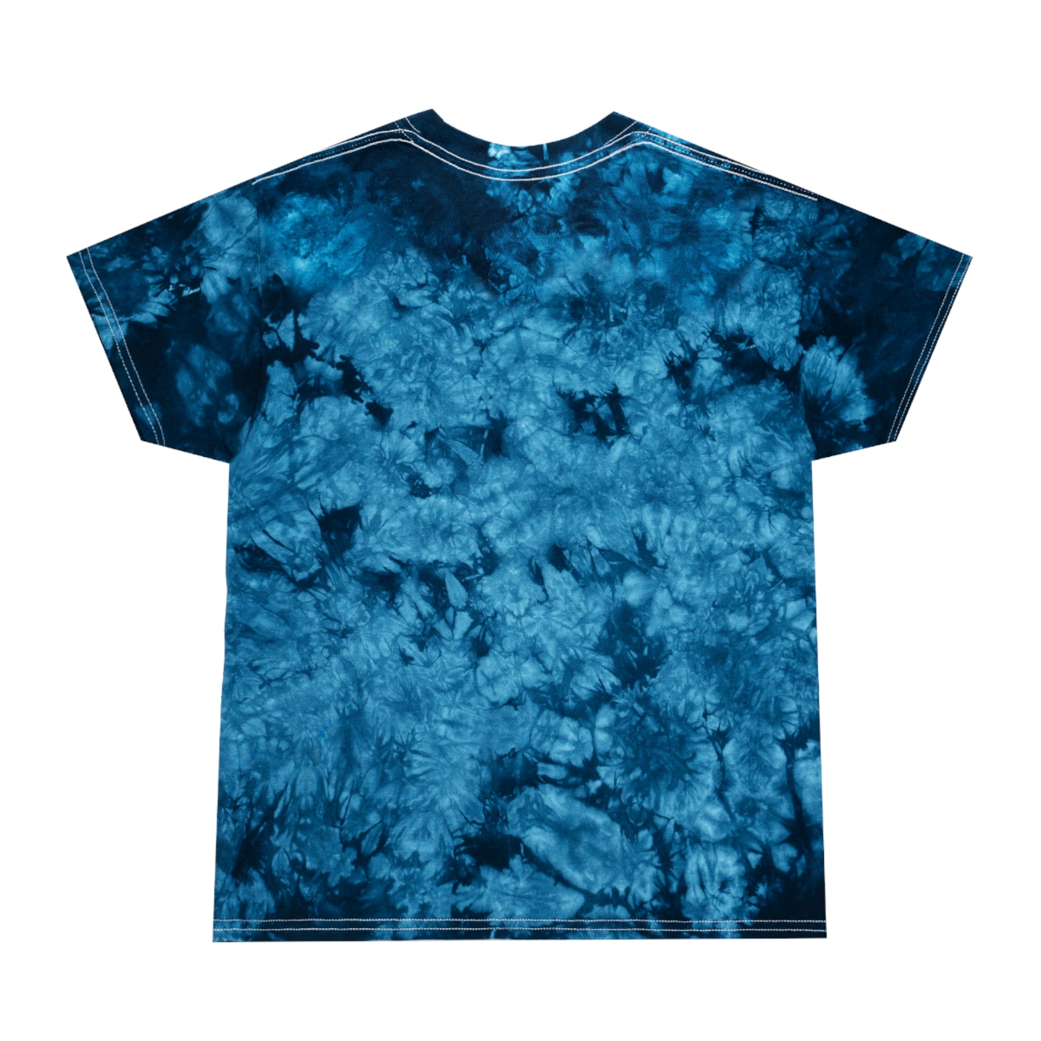 Tie-Dye Tee, Crystal - White Distressed Logo