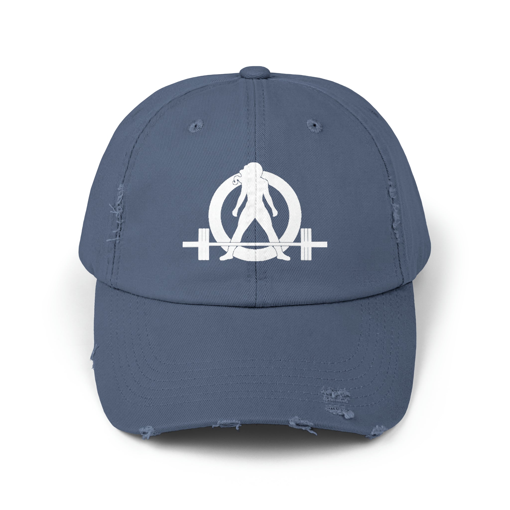Unisex Distressed Cap - White Distressed Logo