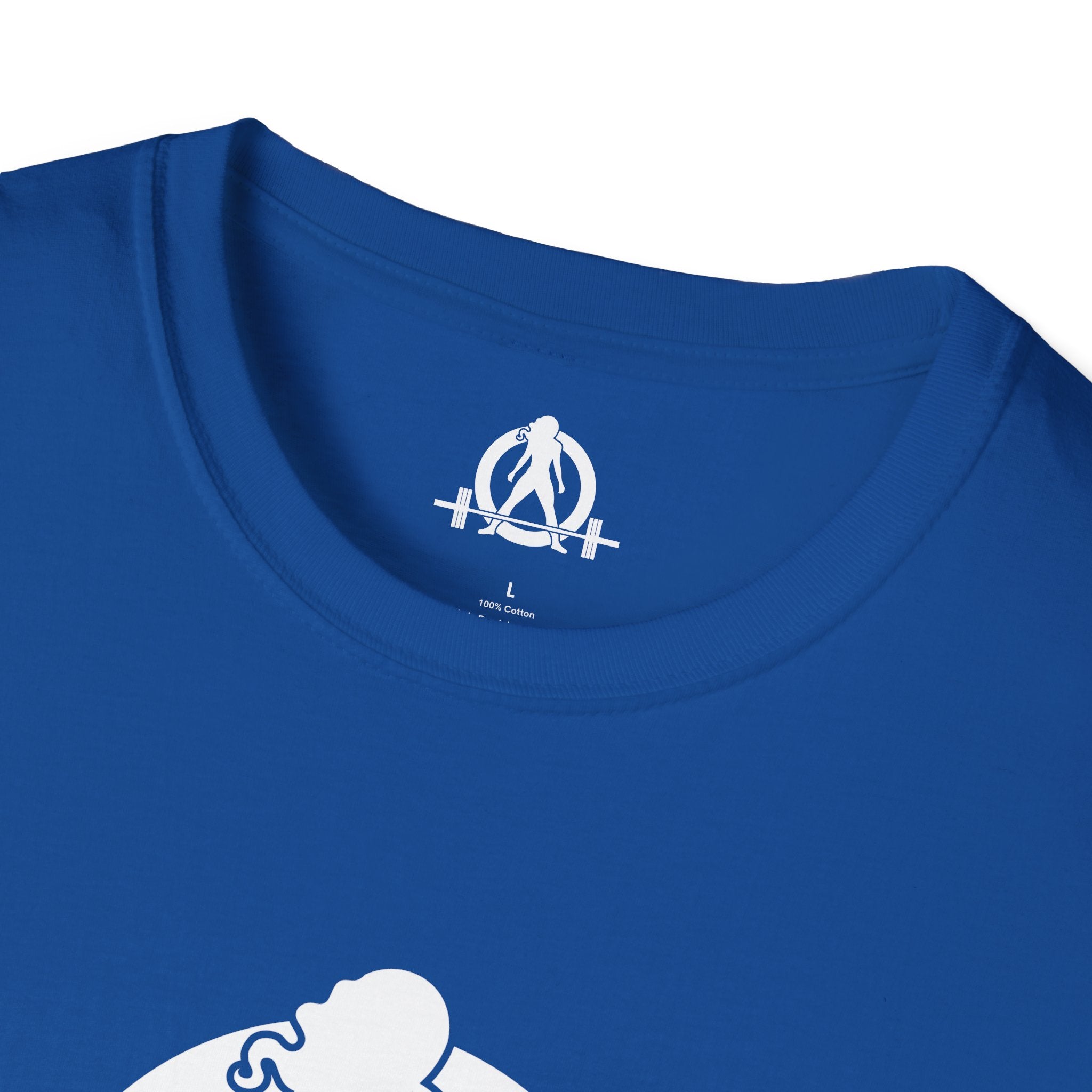 Cardio = Lift Weights Faster - Unisex Softstyle T-Shirt - Logo Front & Back
