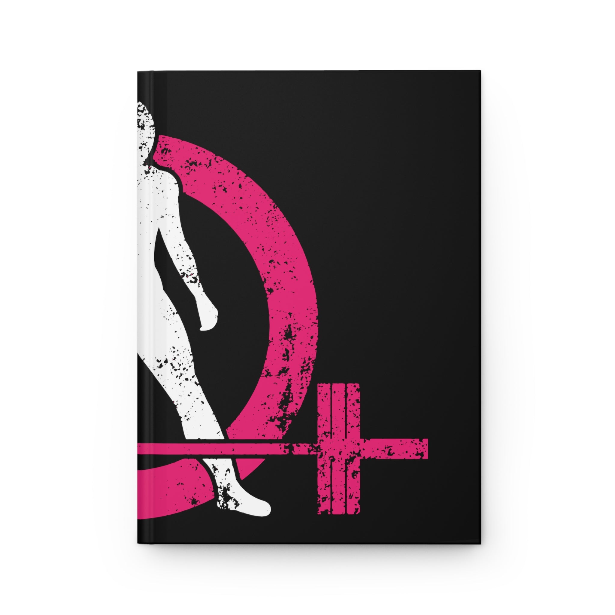 Hardcover Journal Matte - Half Classic Dark Distressed Logo