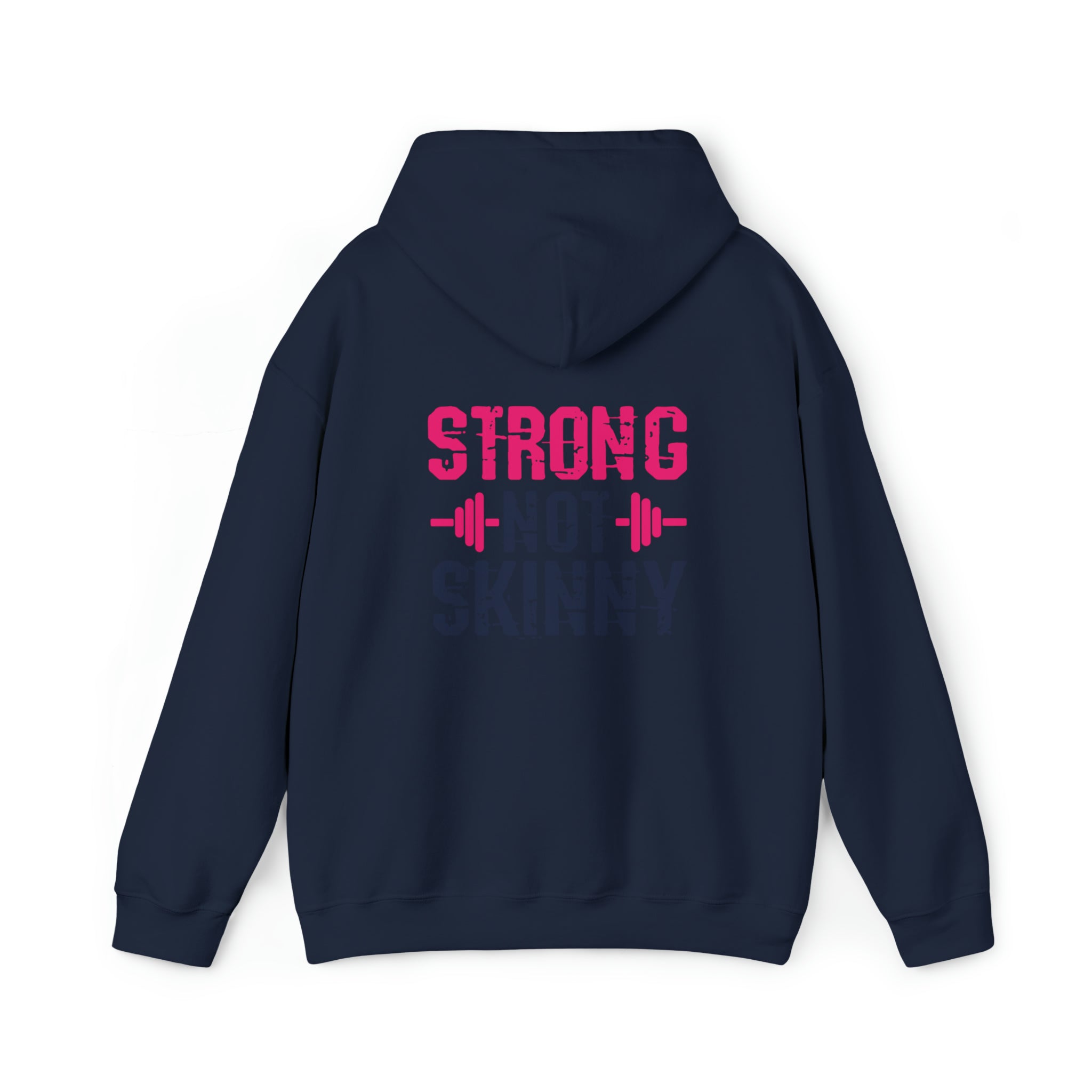 Strong Not Skinny - Pride Color Logo - Unisex Heavy Blend Hooded Sweatshirt