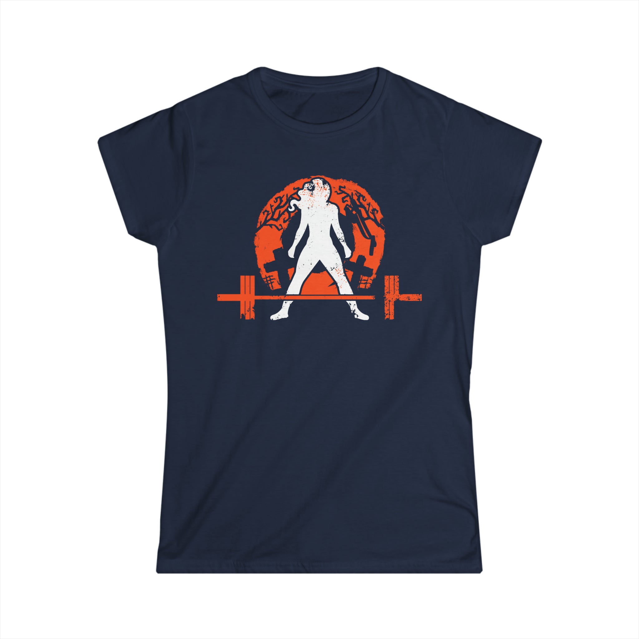 Halloween Graveyard - Dark Logo - Women's Softstyle Tee