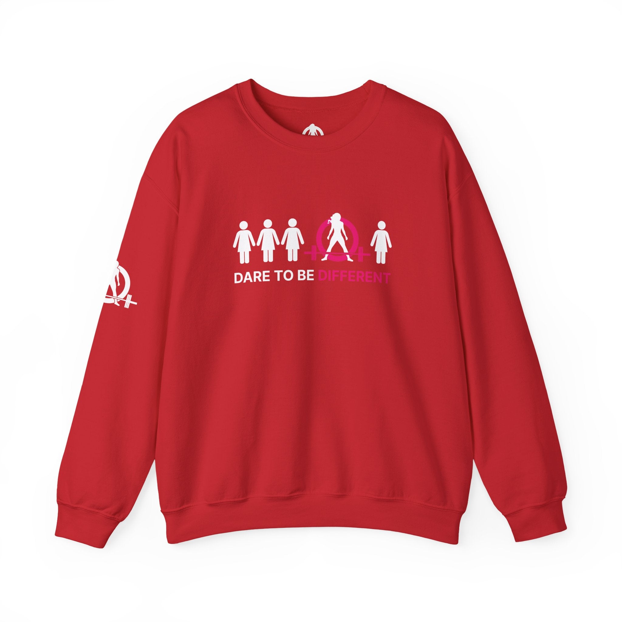 Dare To Be Different - Deadlift - Unisex Heavy Blend™ Crewneck Sweatshirt - Front  Logo Plain Back