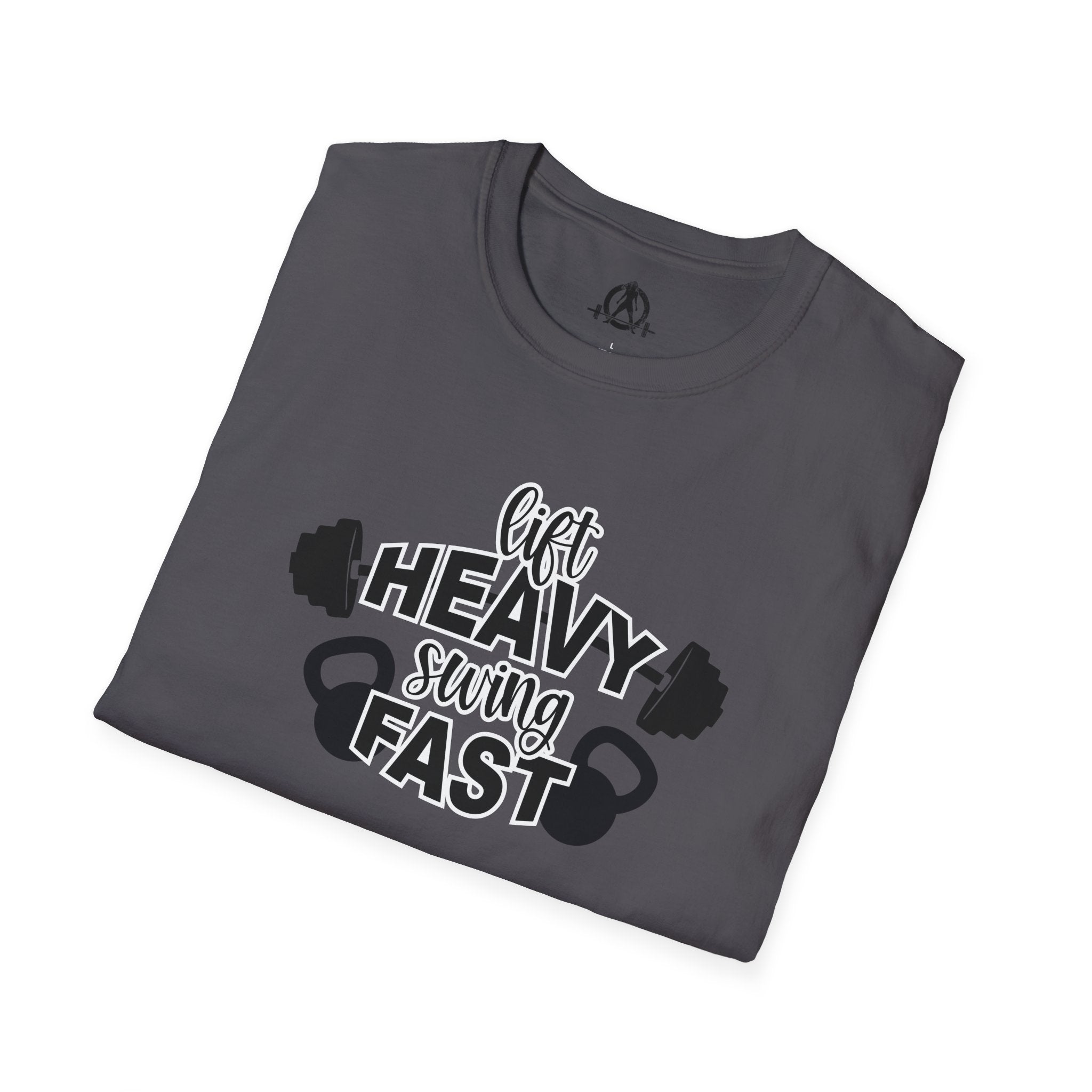 Lift Heavy Swing Fast - Unisex Softstyle T-Shirt - Logo Front