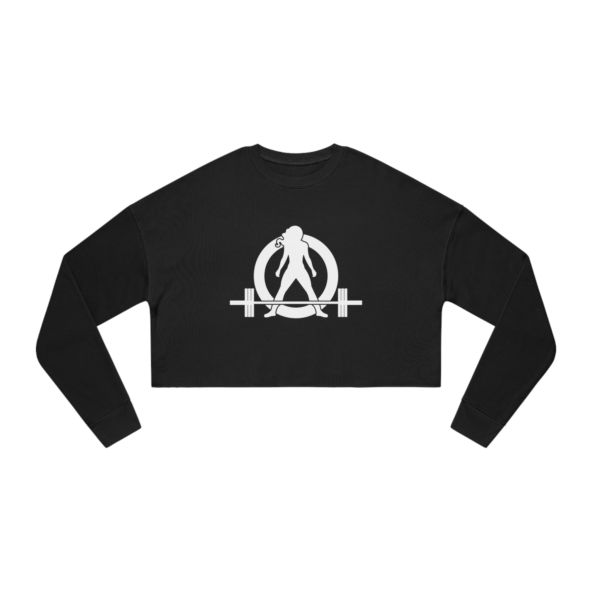 Women's Cropped Sweatshirt - White Original Logo