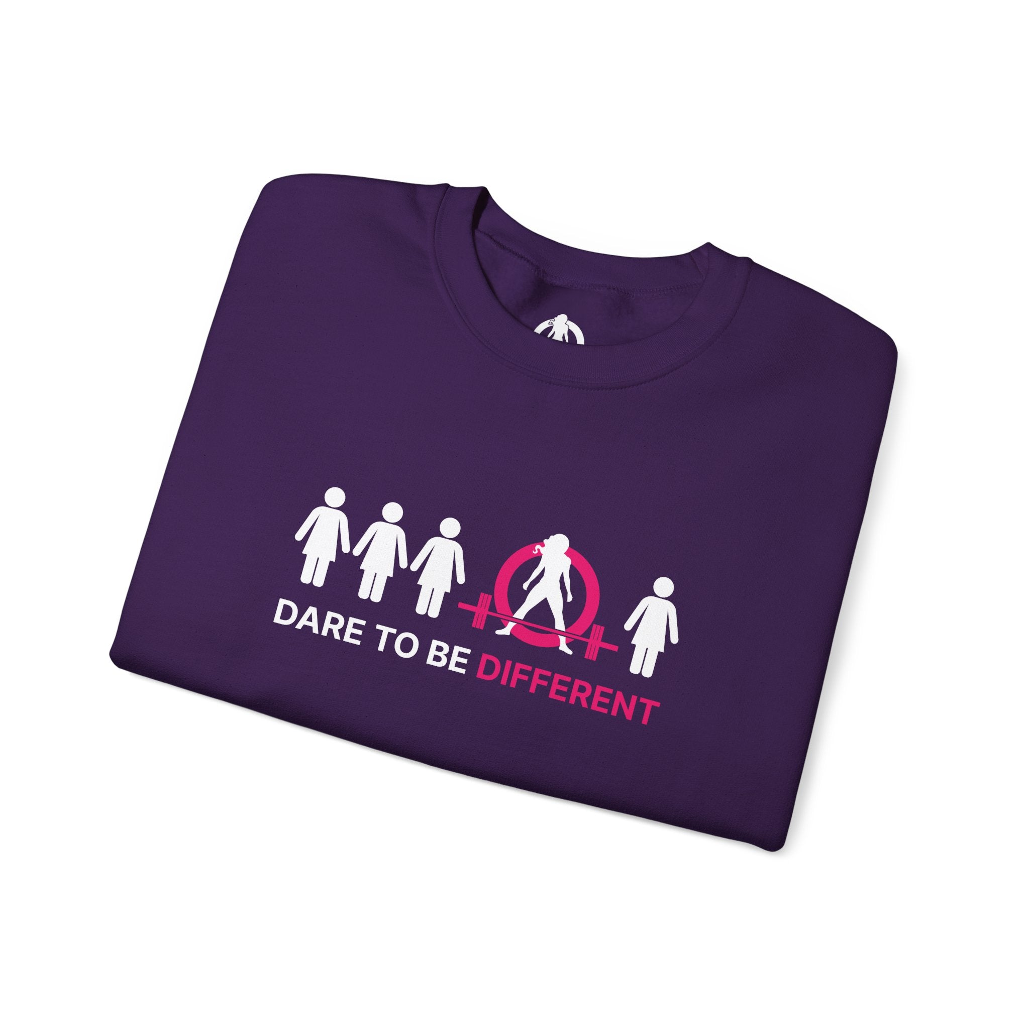 Dare To Be Different - Deadlift - Unisex Heavy Blend™ Crewneck Sweatshirt - Front  Logo Plain Back