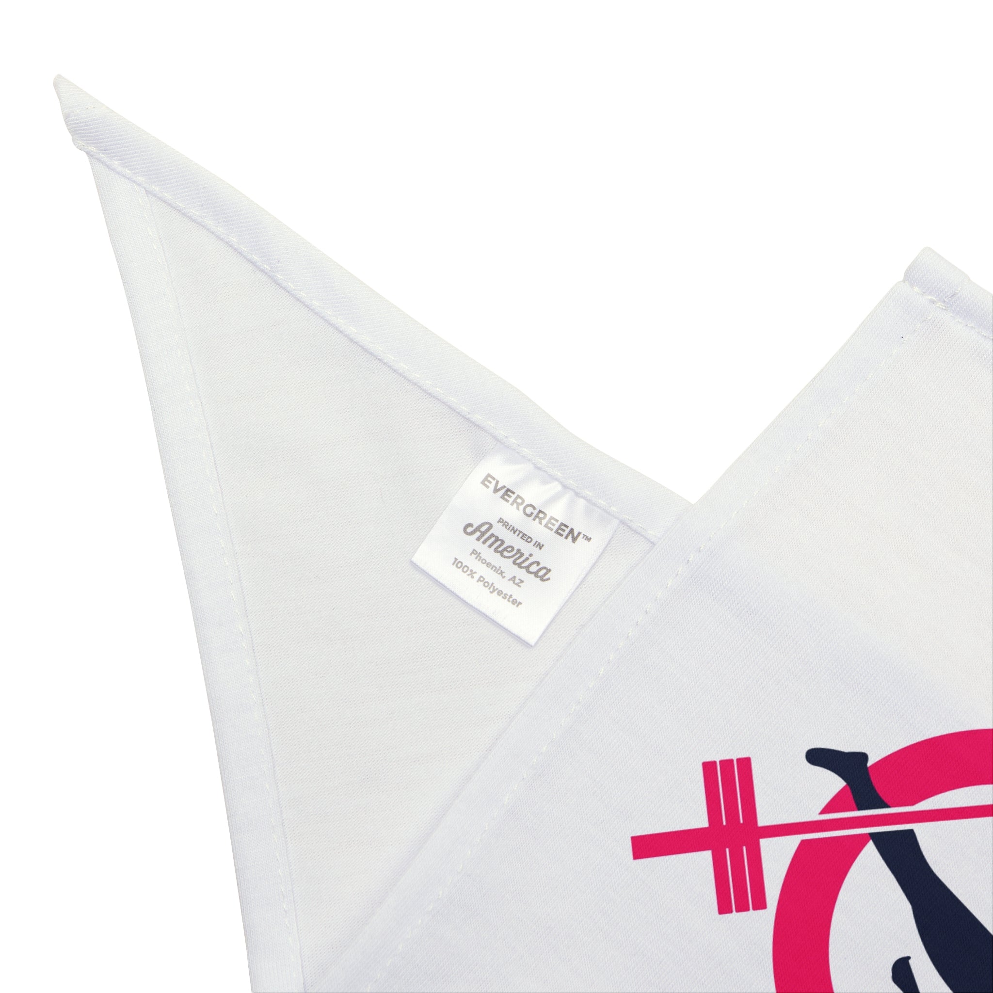Pet Bandana - White Classic Logo