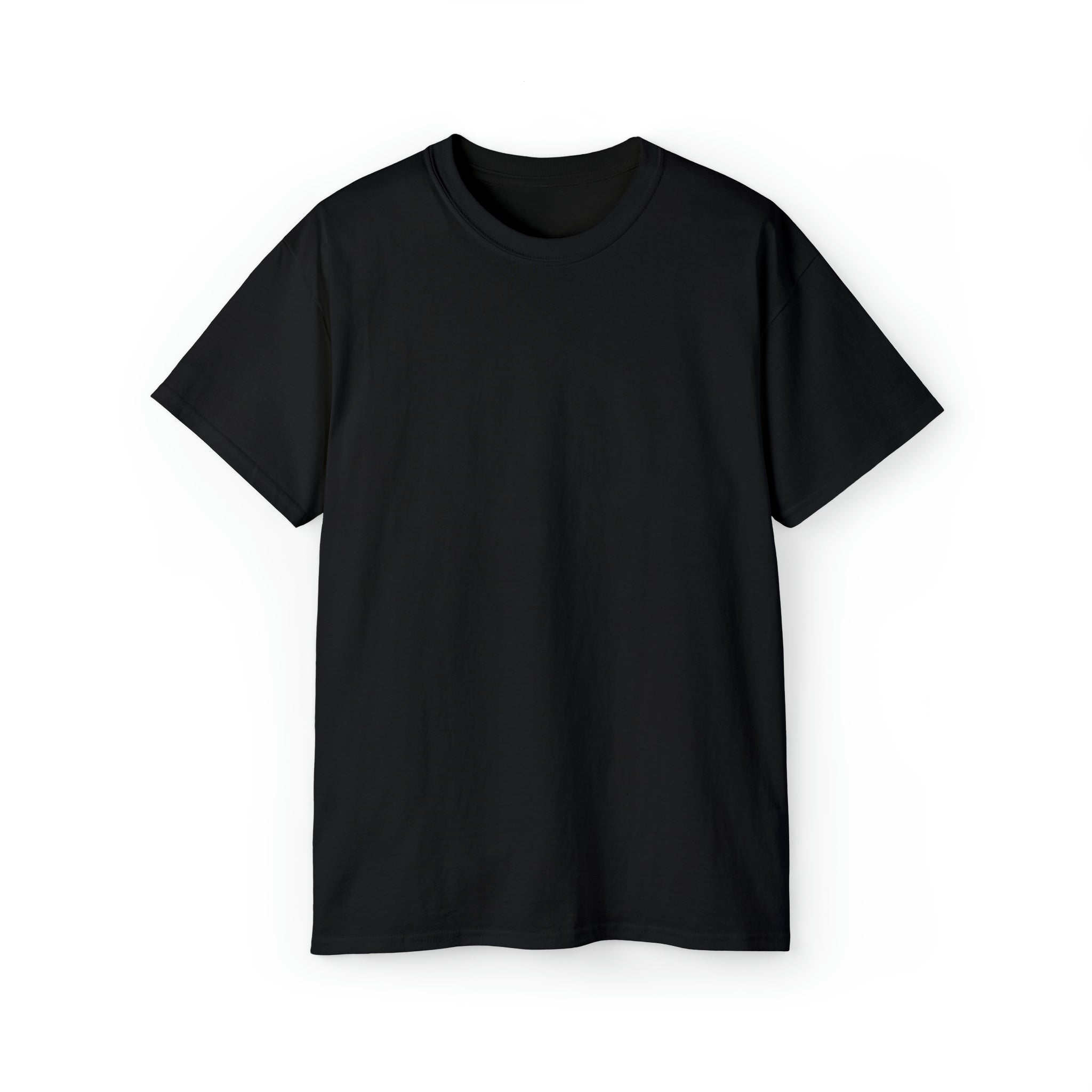 Classic Logo Black - Unisex Ultra Cotton Tee - Plain Back