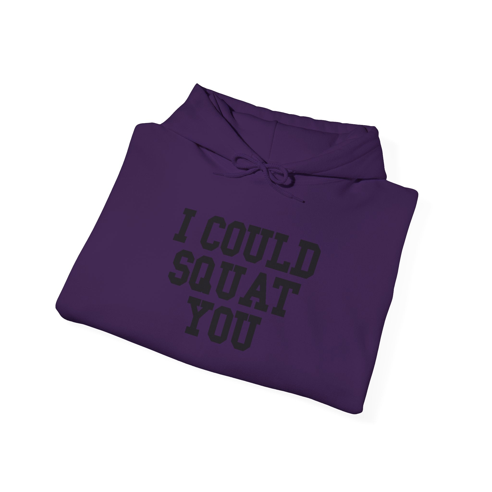 I Could Squat You – Black Logo Hoodie 🏋️♀️🔥
