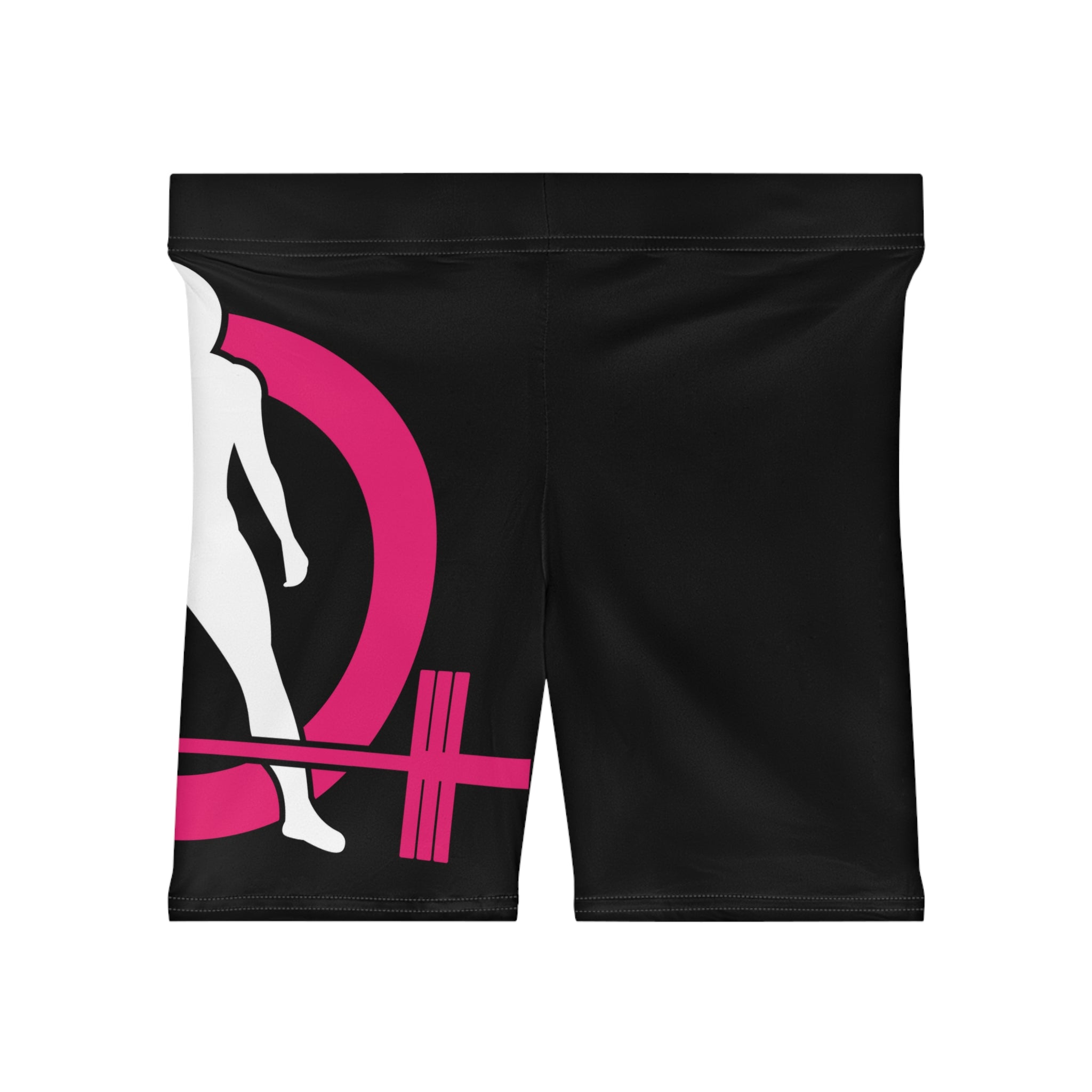 Women's Biker Shorts - Black with Classic Logo