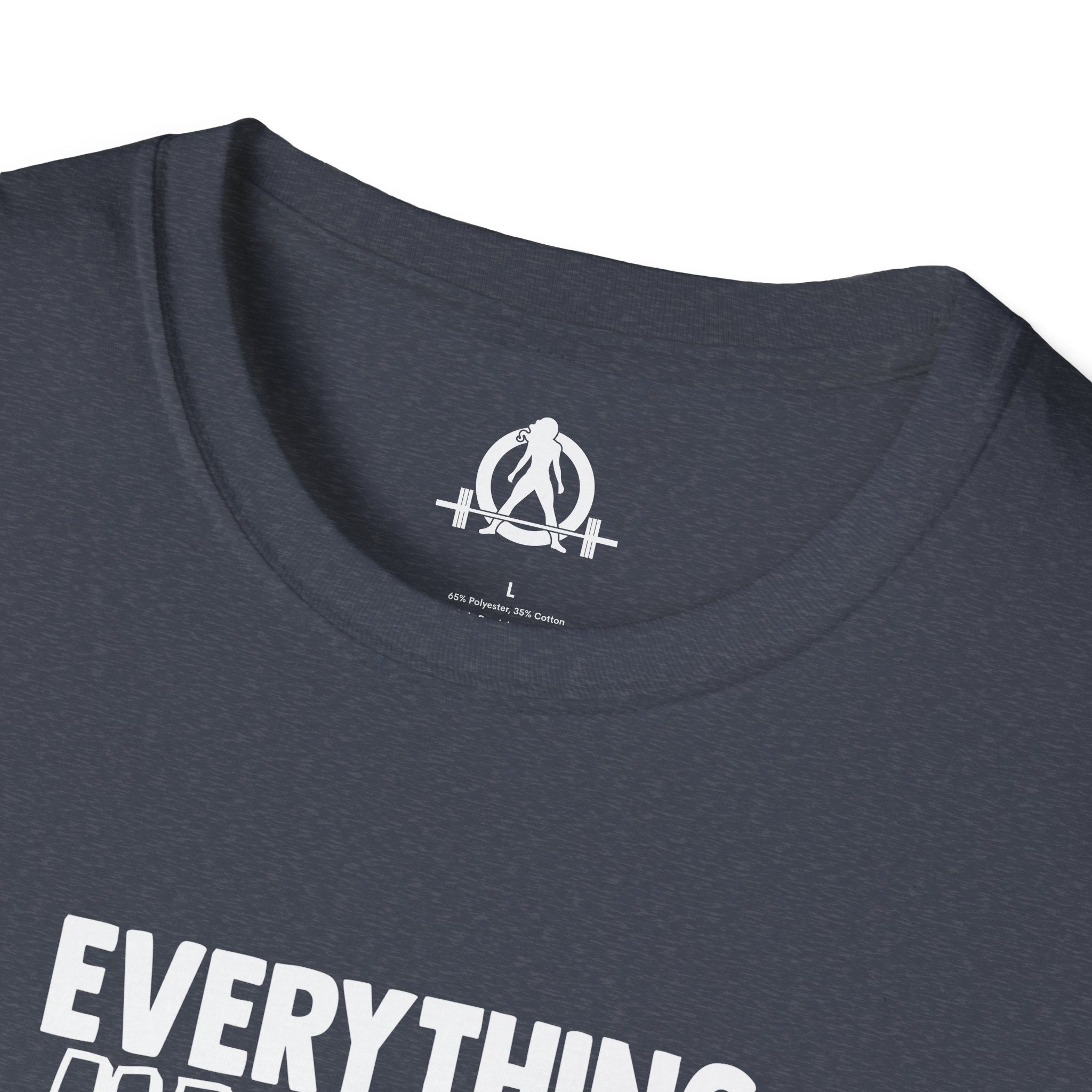 Everything Hurts & I'm Hungry  - Unisex Softstyle T-Shirt - Print on Front Plain Back