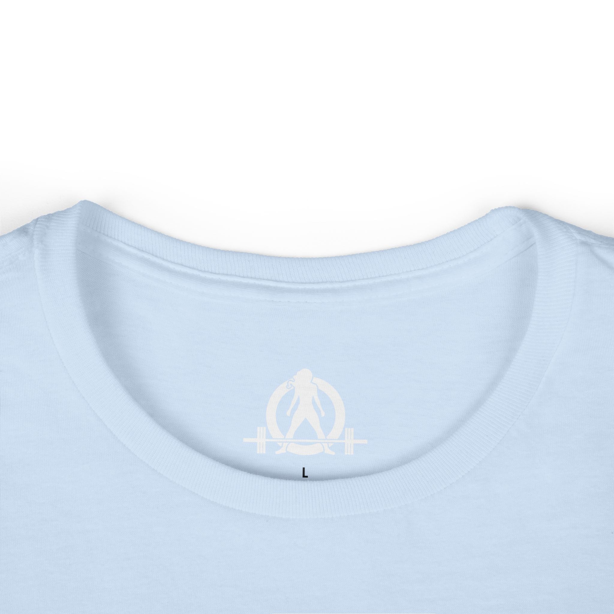 Dare To Be Different - Deadlift - Women's Softstyle Tee - Logo on Front - Plain Back