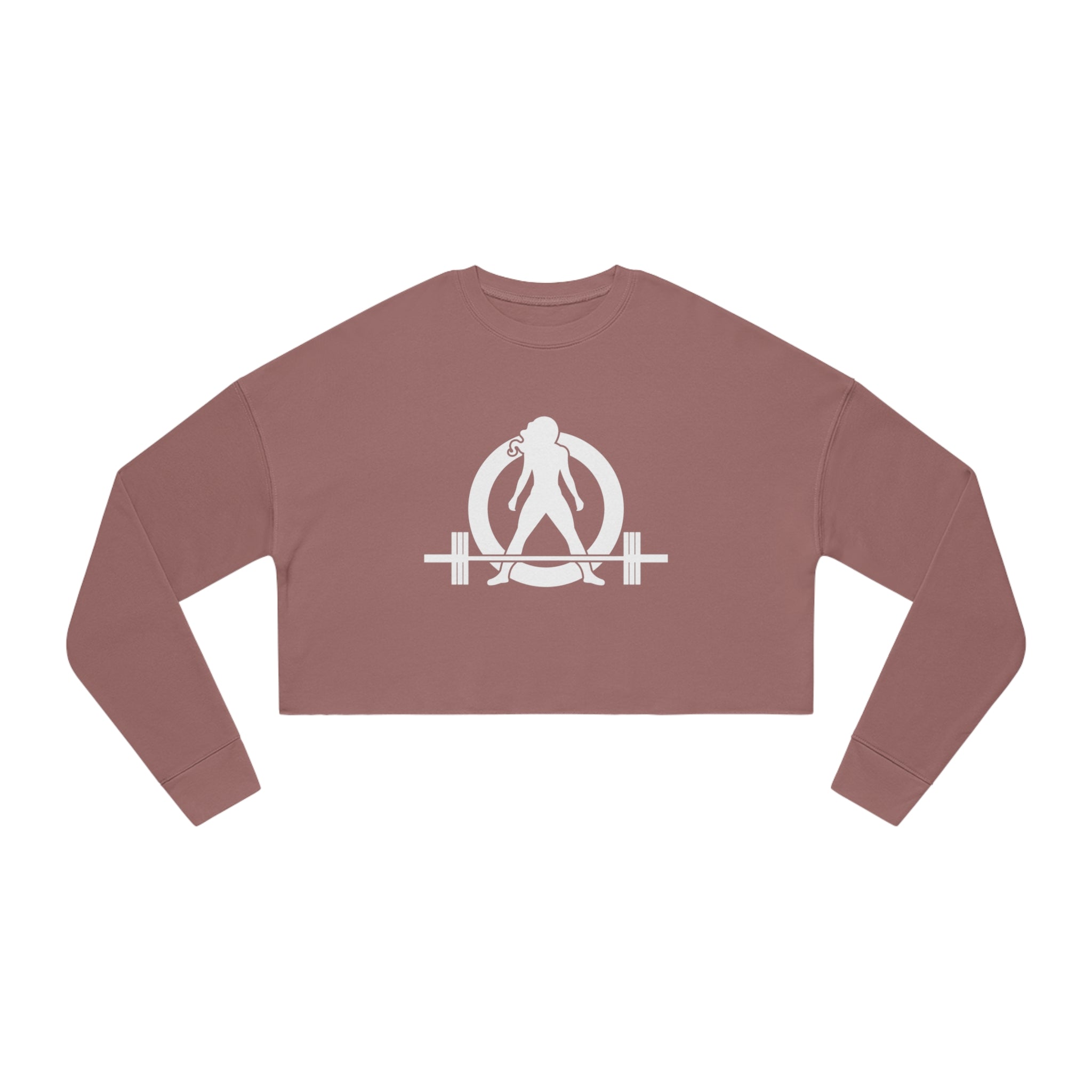 Women's Cropped Sweatshirt - White Original Logo
