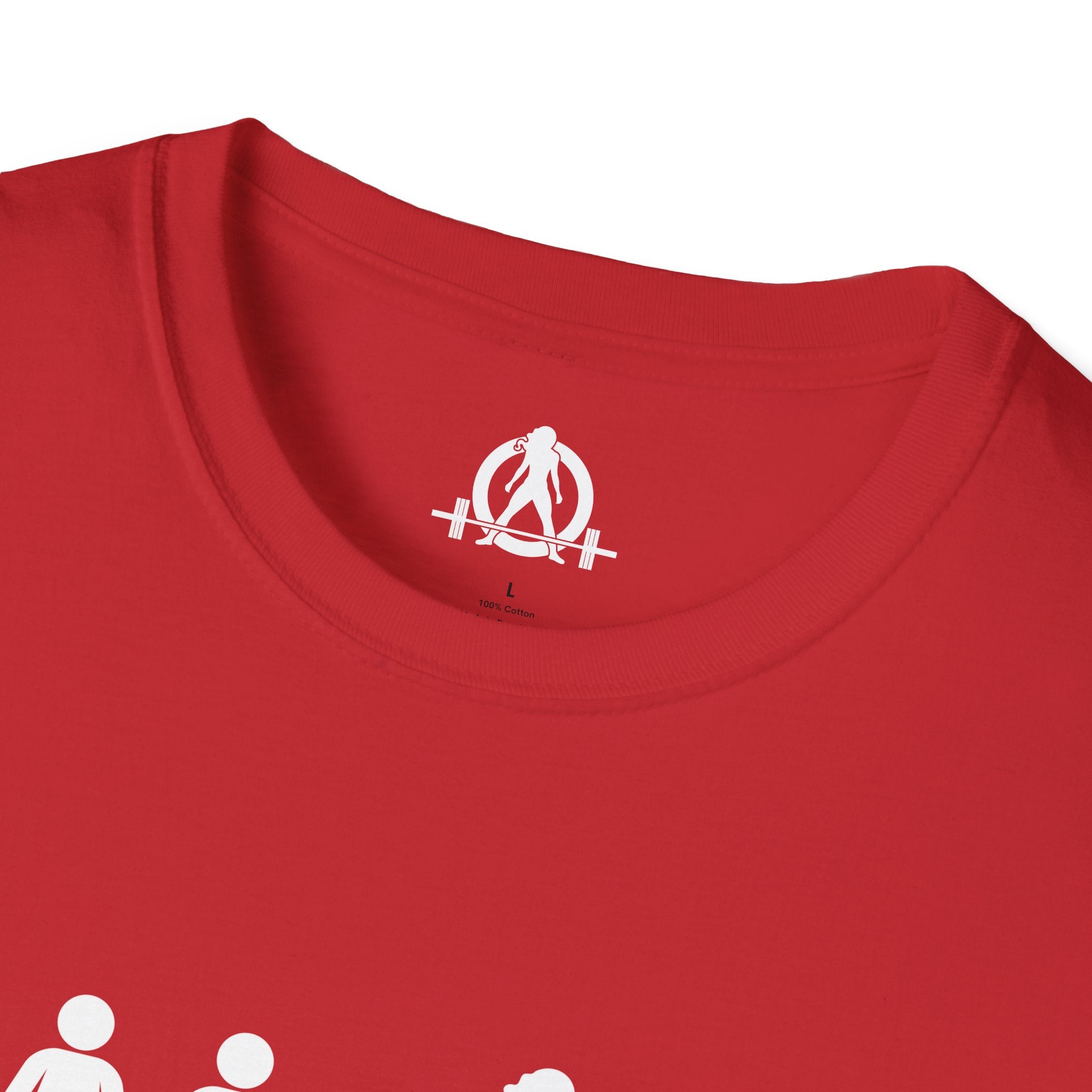 Dare To Be Different - Deadlift - Unisex Softstyle T-Shirt - Front Logo Plain Back