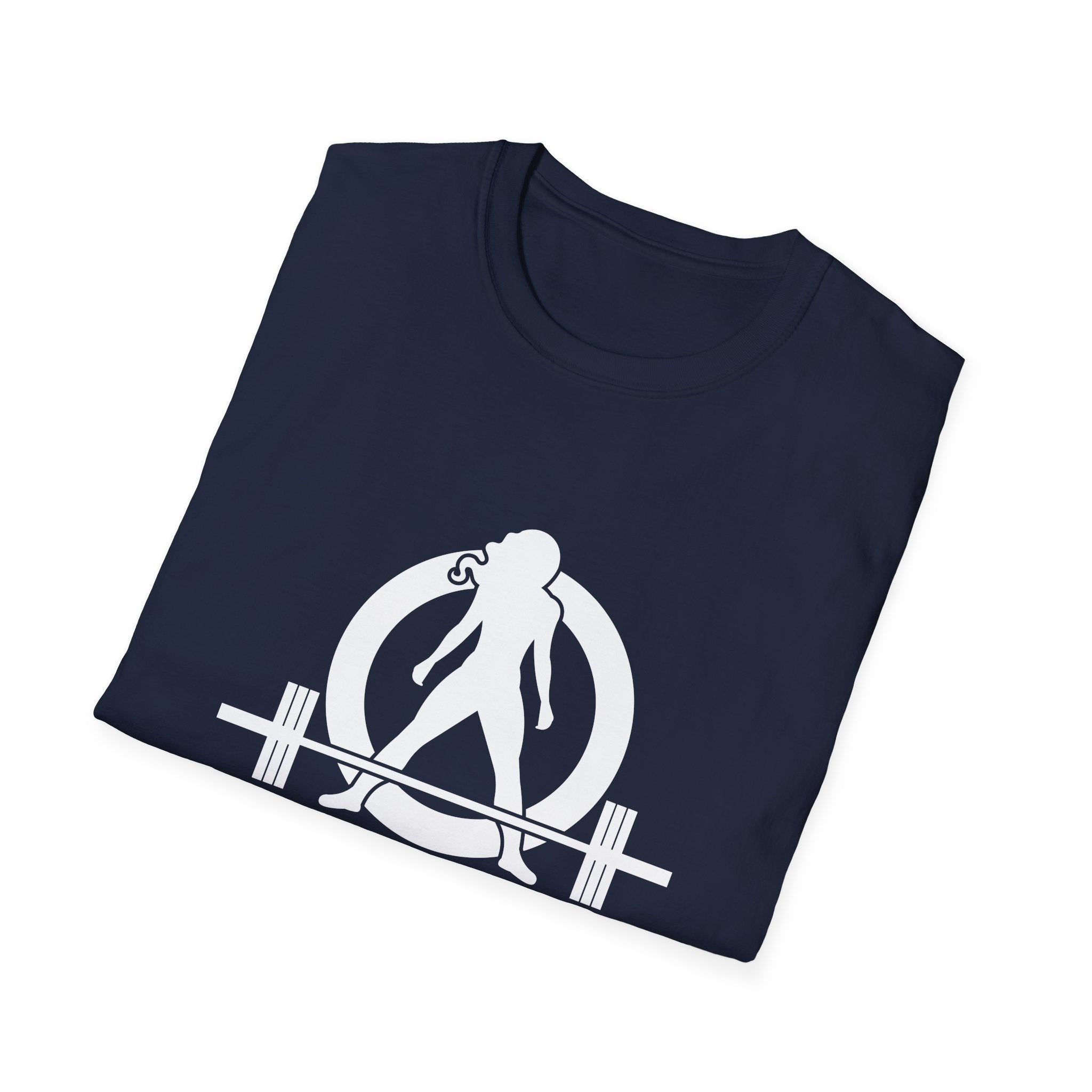 I DON’T WANT TO LOOK SKINNY I WANT TO LOOK LIKE I CAN KICK YOUR ASS  - Unisex Softstyle T-Shirt - White Print on Front Plain Back