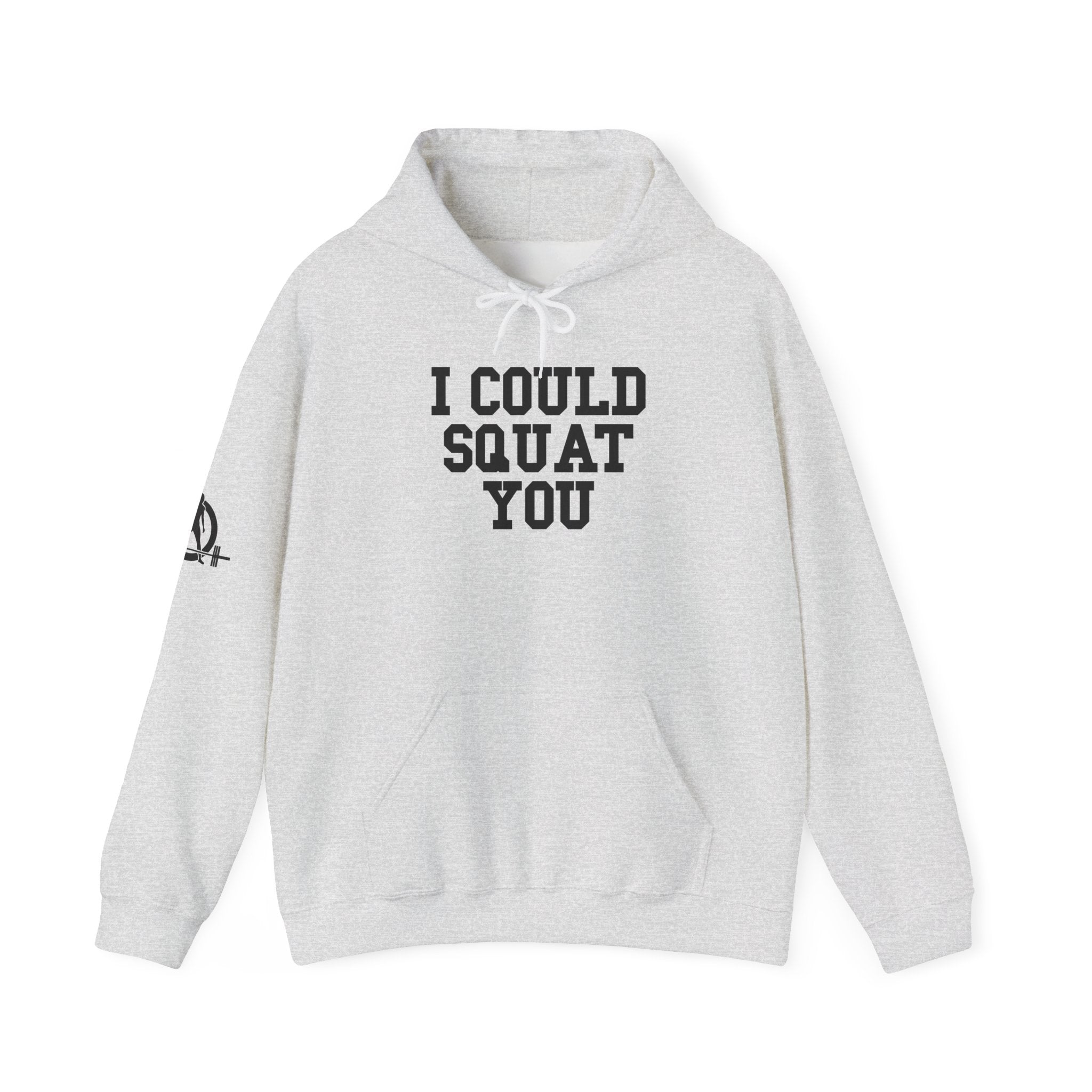 I Could Squat You – Black Logo Hoodie 🏋️♀️🔥