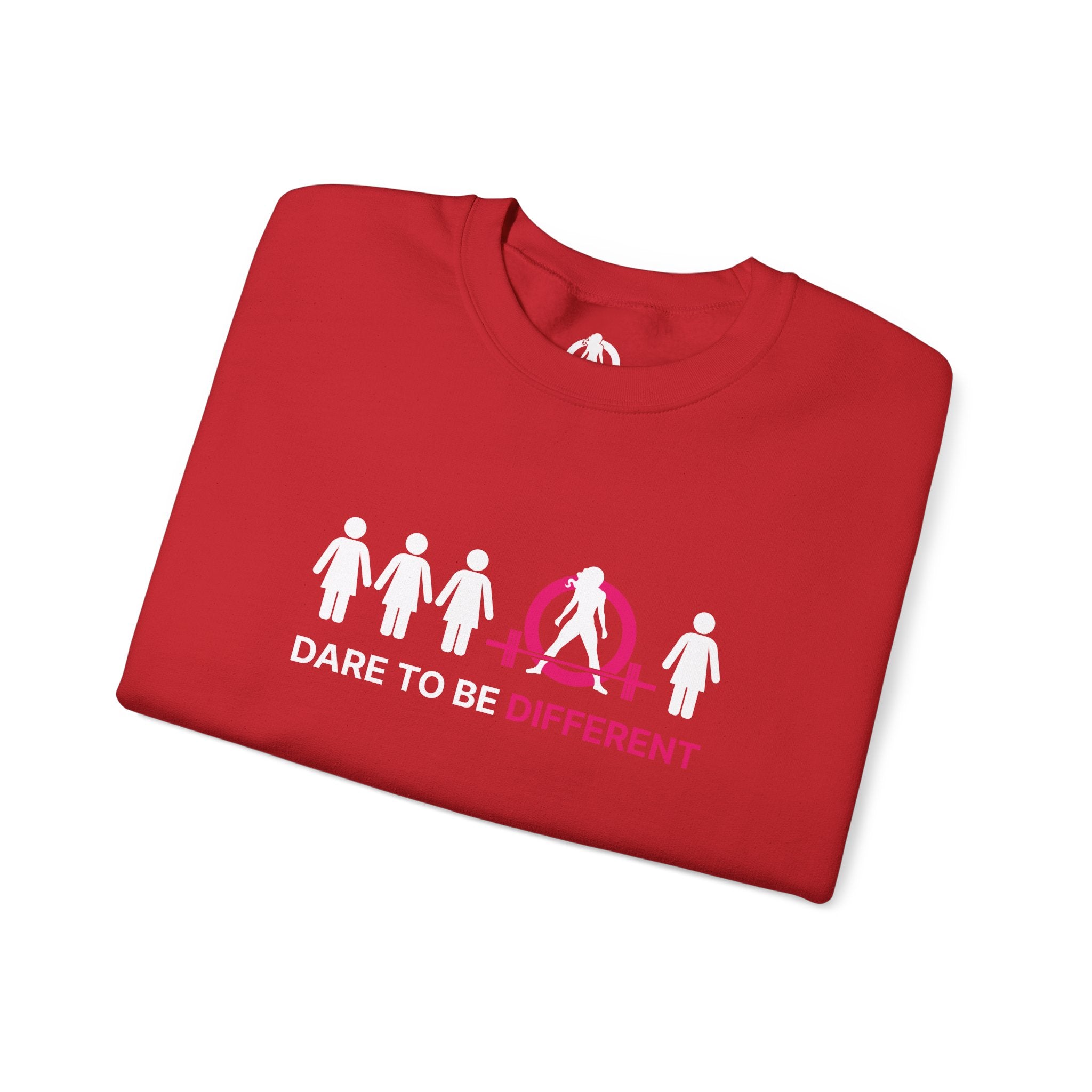 Dare To Be Different - Deadlift - Unisex Heavy Blend™ Crewneck Sweatshirt - Front  Logo Plain Back