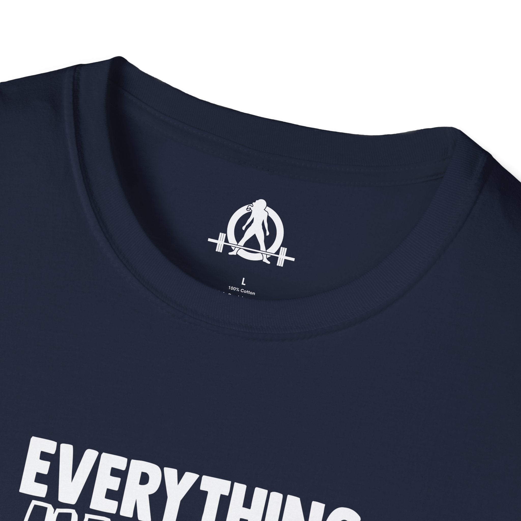 Everything Hurts & I'm Hungry  - Unisex Softstyle T-Shirt - Print on Front Plain Back