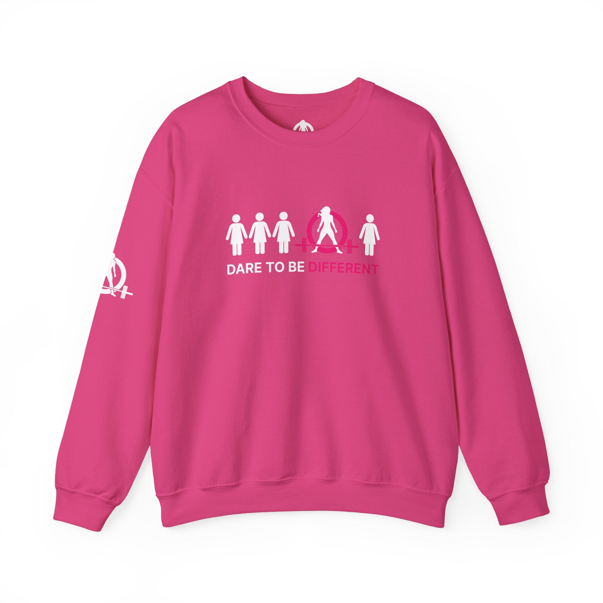Dare To Be Different - Deadlift - Unisex Heavy Blend™ Crewneck Sweatshirt - Front  Logo Plain Back