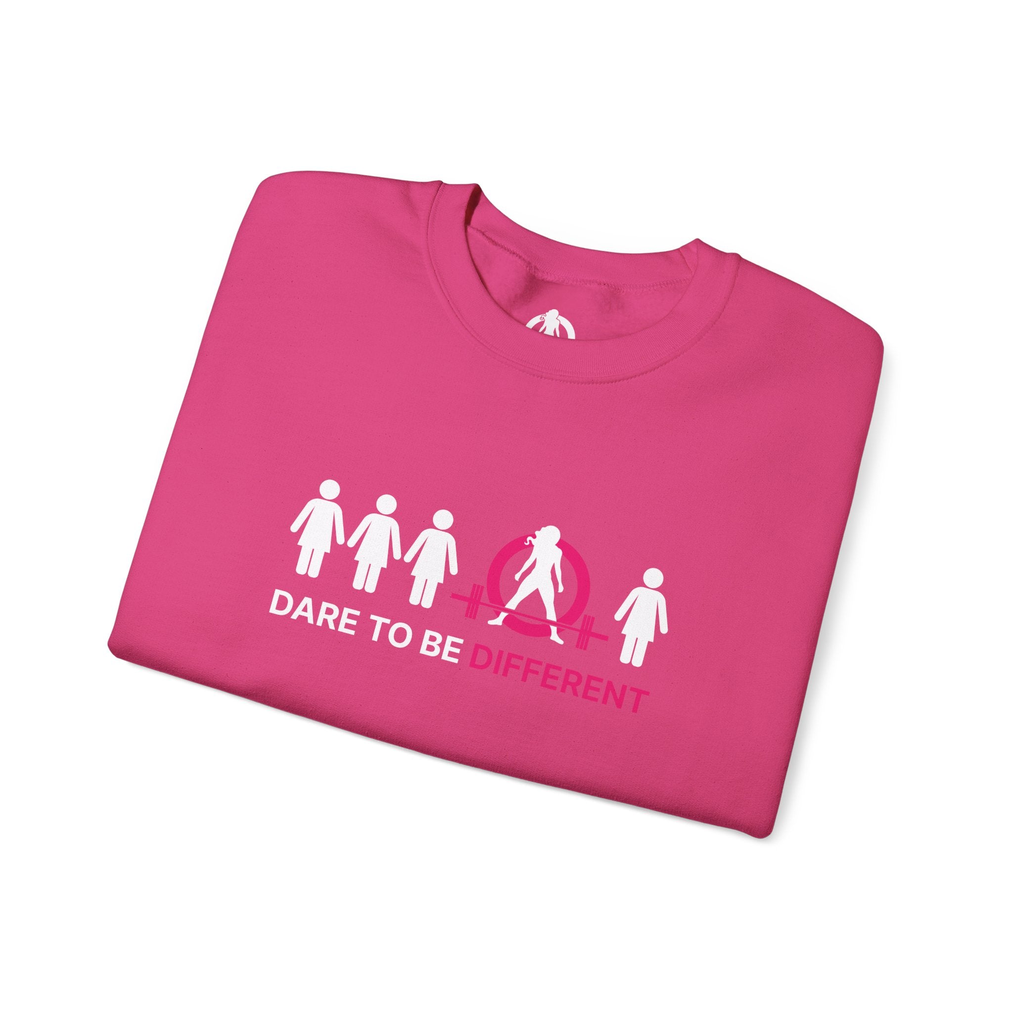 Dare To Be Different - Deadlift - Unisex Heavy Blend™ Crewneck Sweatshirt - Front  Logo Plain Back