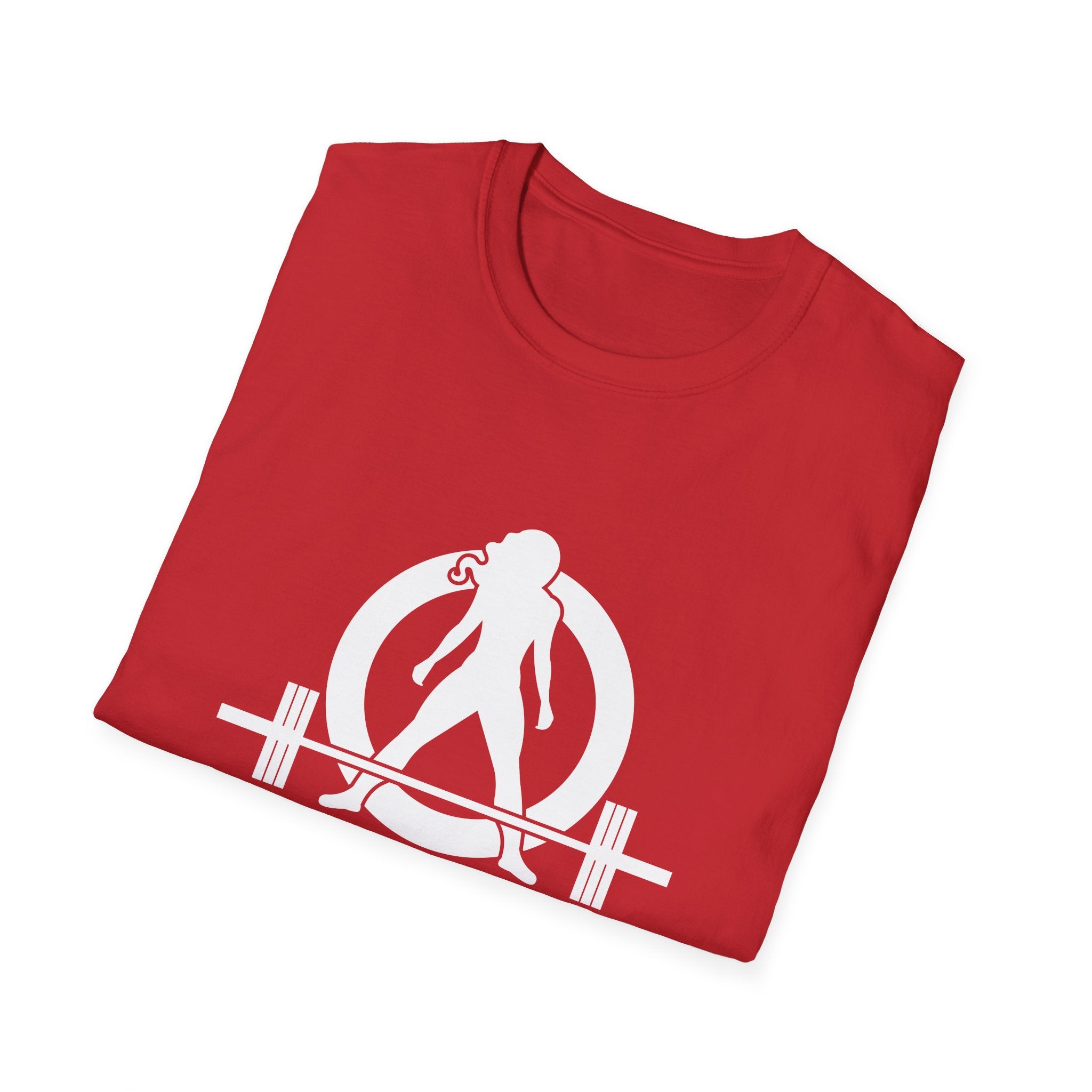 I DON’T WANT TO LOOK SKINNY I WANT TO LOOK LIKE I CAN KICK YOUR ASS  - Unisex Softstyle T-Shirt - White Print on Front Plain Back