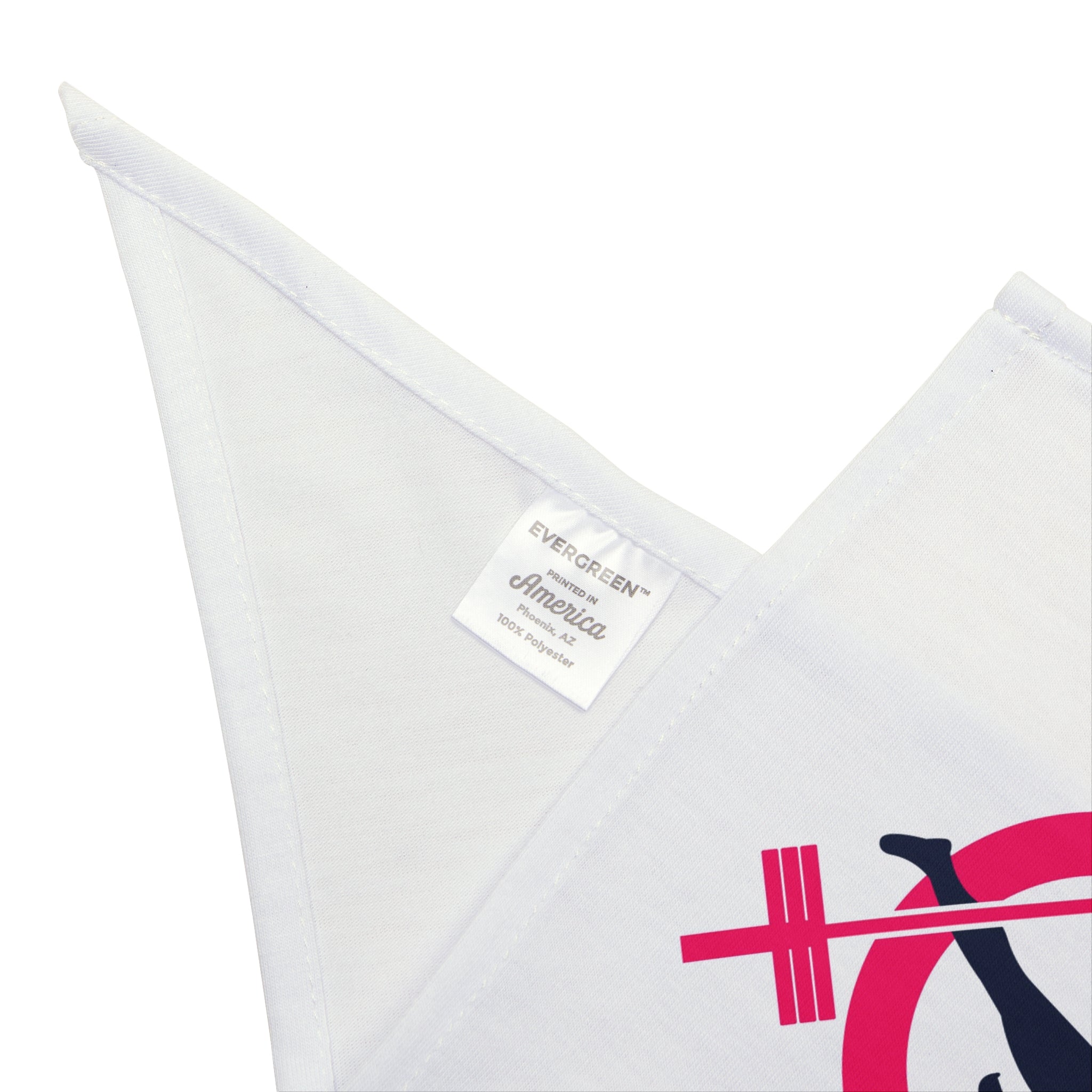 Pet Bandana - White Classic Logo