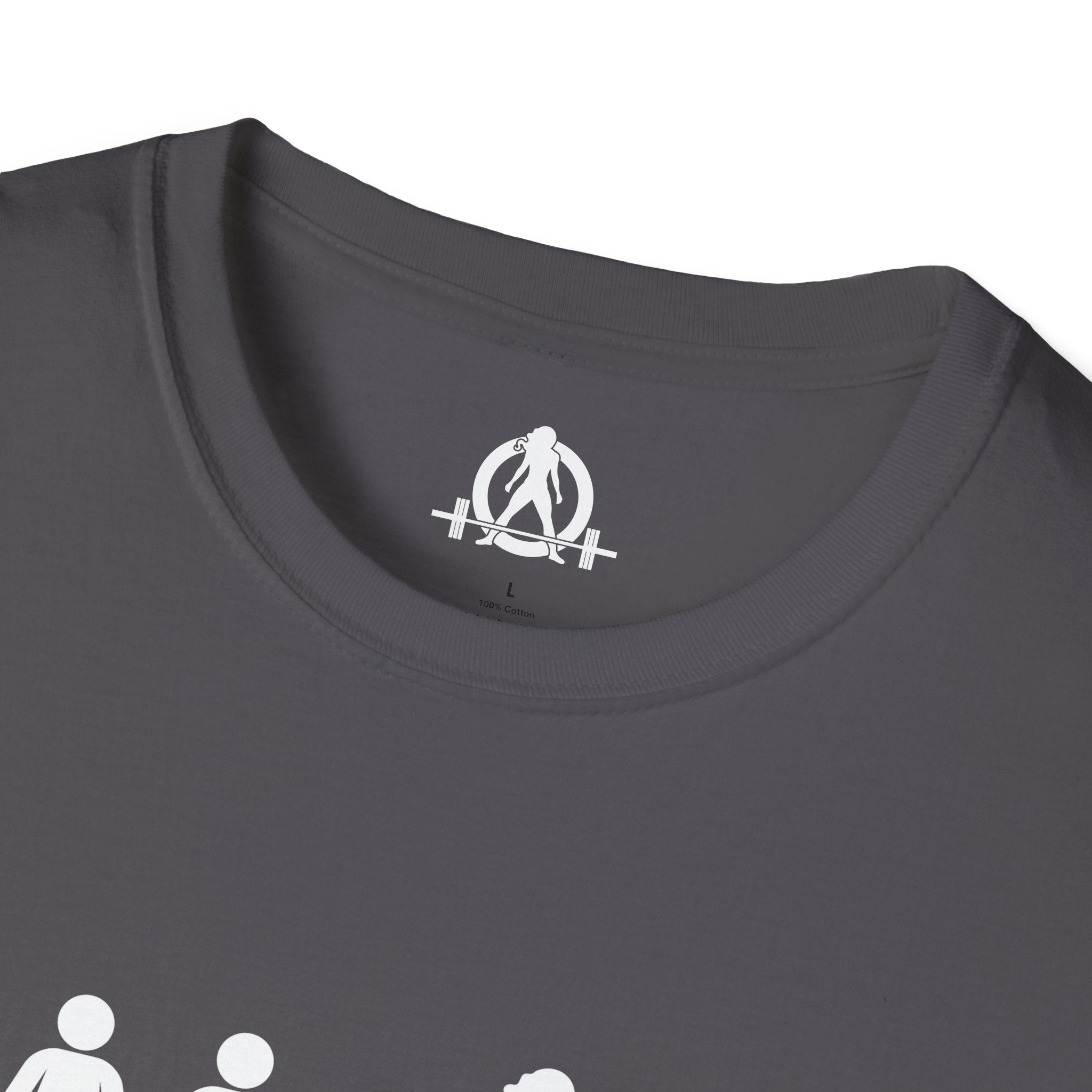 Dare To Be Different - Deadlift - Unisex Softstyle T-Shirt - Front Logo Plain Back