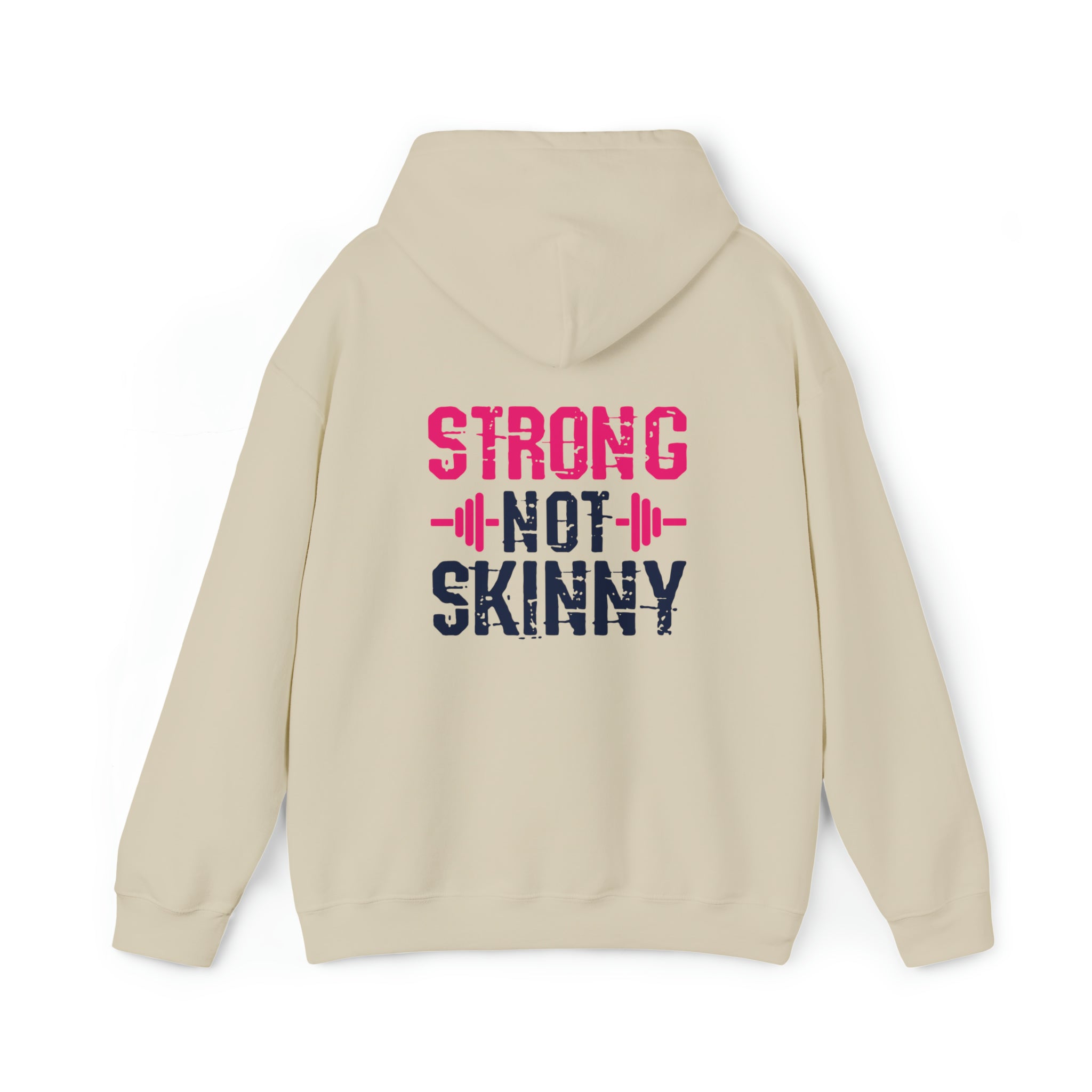 Strong Not Skinny - Pride Color Logo - Unisex Heavy Blend Hooded Sweatshirt