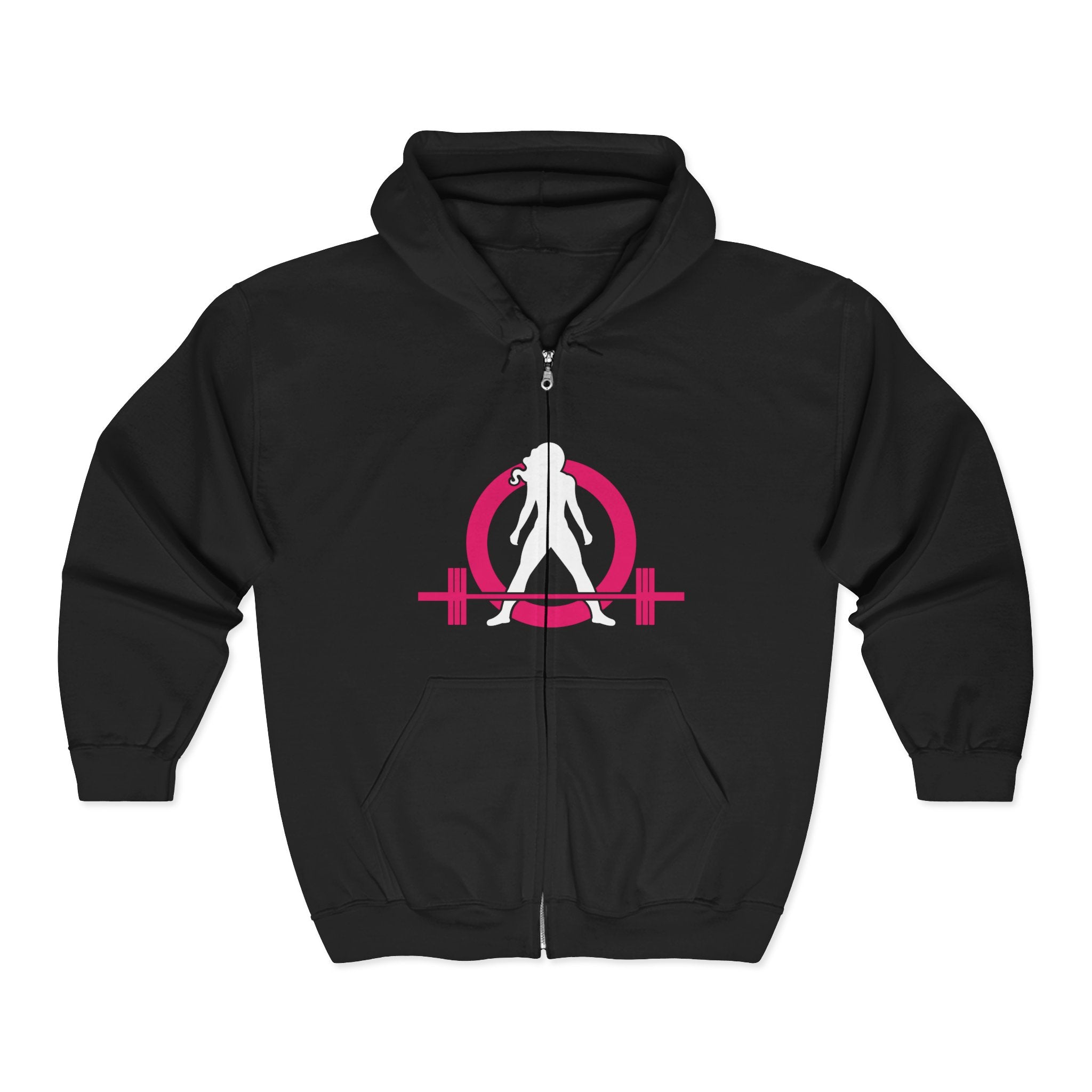 Unisex Heavy Blend™ Full Zip Hooded Sweatshirt – Classic Dark Logo 🖤