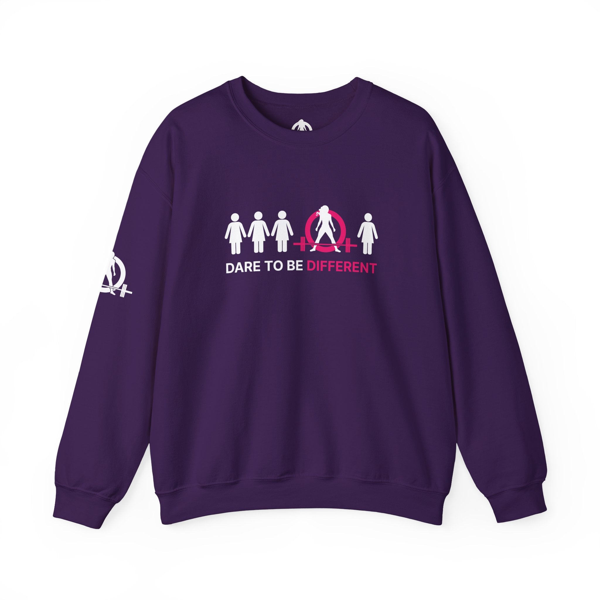 Dare To Be Different - Deadlift - Unisex Heavy Blend™ Crewneck Sweatshirt - Front  Logo Plain Back
