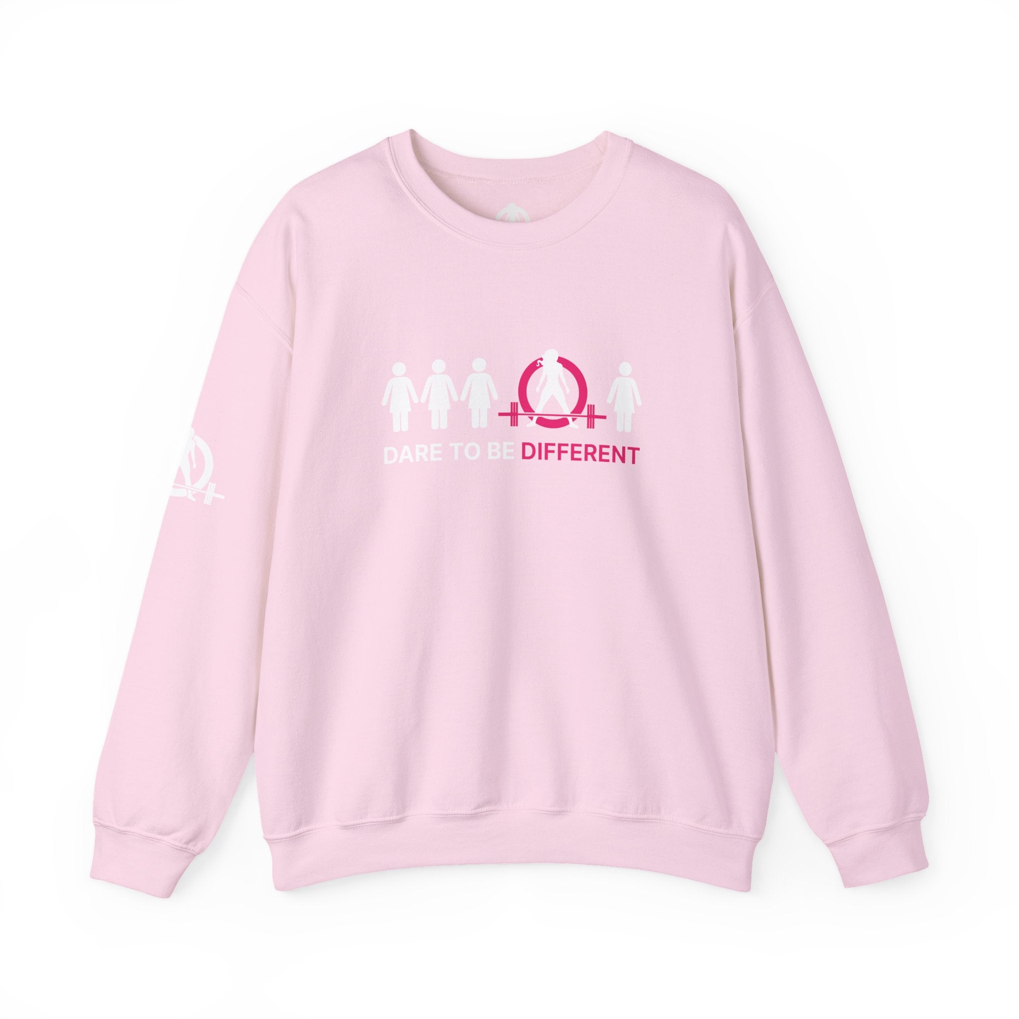 Dare To Be Different - Deadlift - Unisex Heavy Blend™ Crewneck Sweatshirt - Front  Logo Plain Back