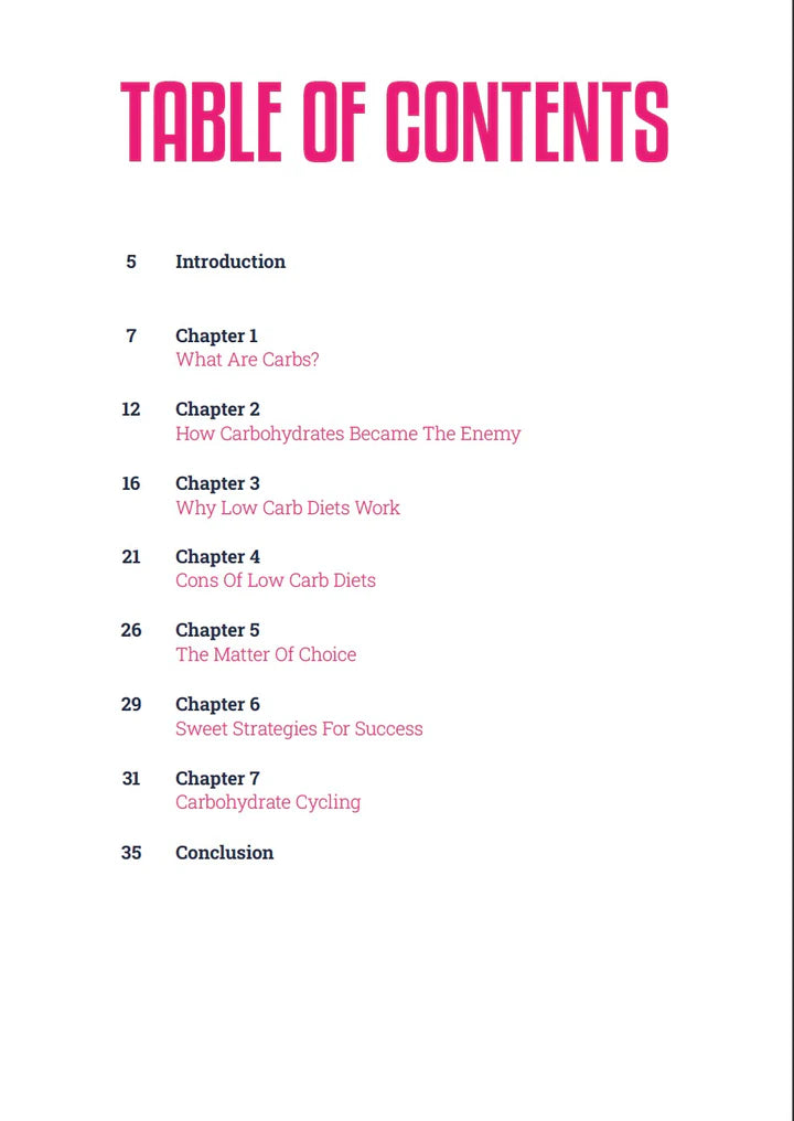 Carb Cycling - Mini Book - Print Version