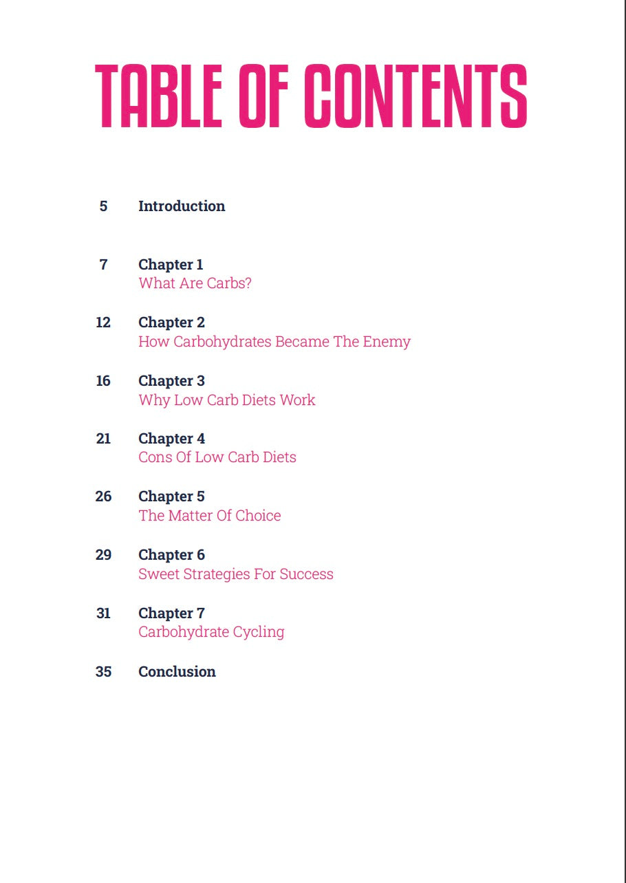 Carb Cycling - Digital E-Book Version