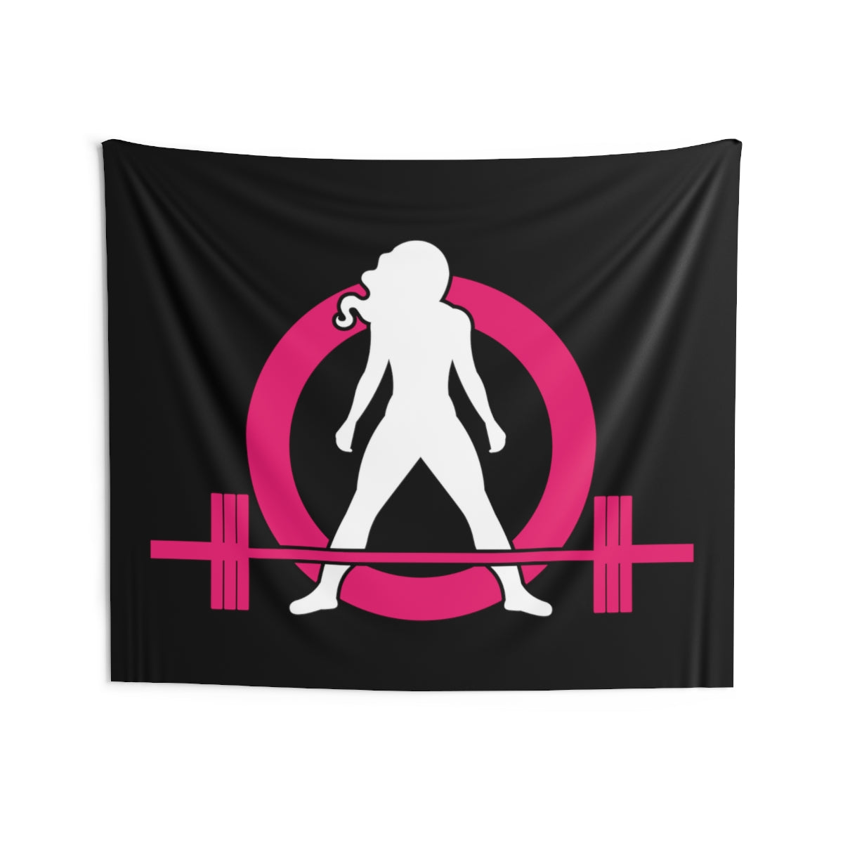 Indoor Wall Tapestries - Black with Classic Logo