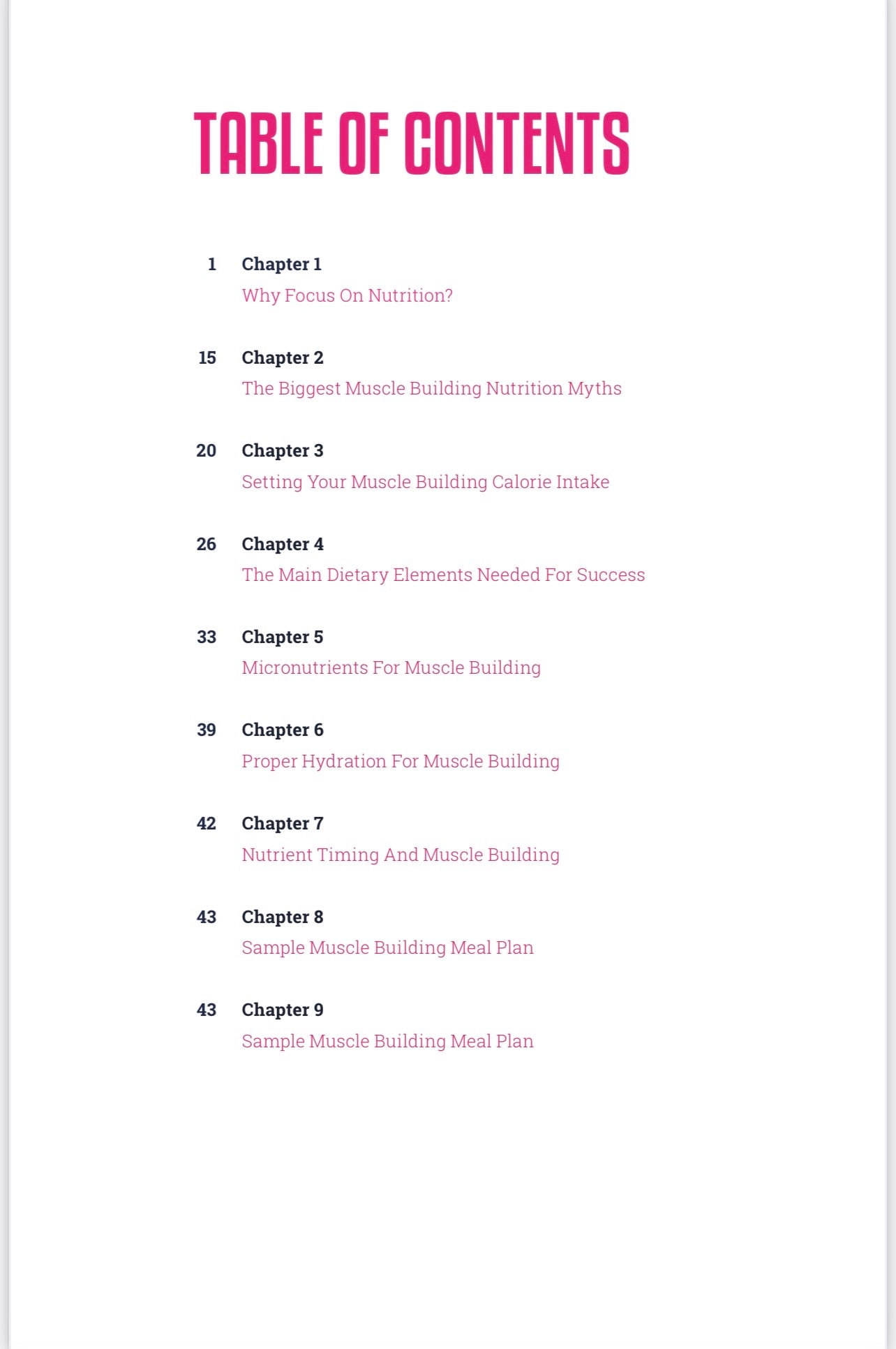 Muscle Building Nutrition For Women - Digital Version