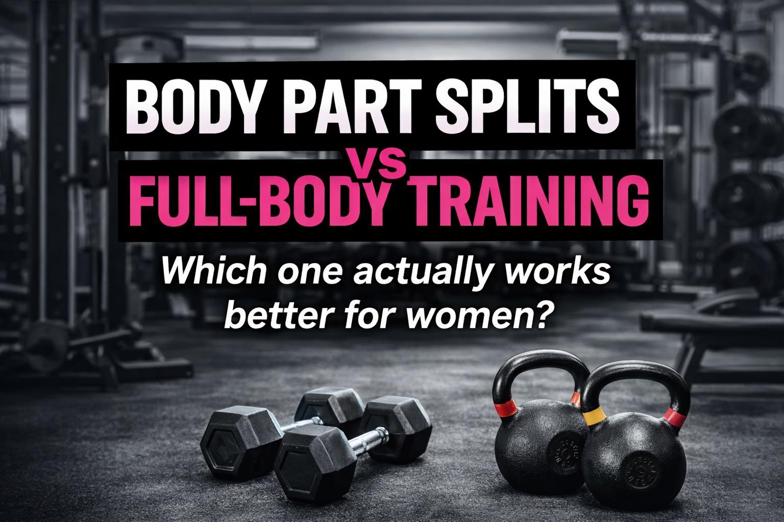 Body Part Splits vs Full-Body Training - Which one actually works better for women?