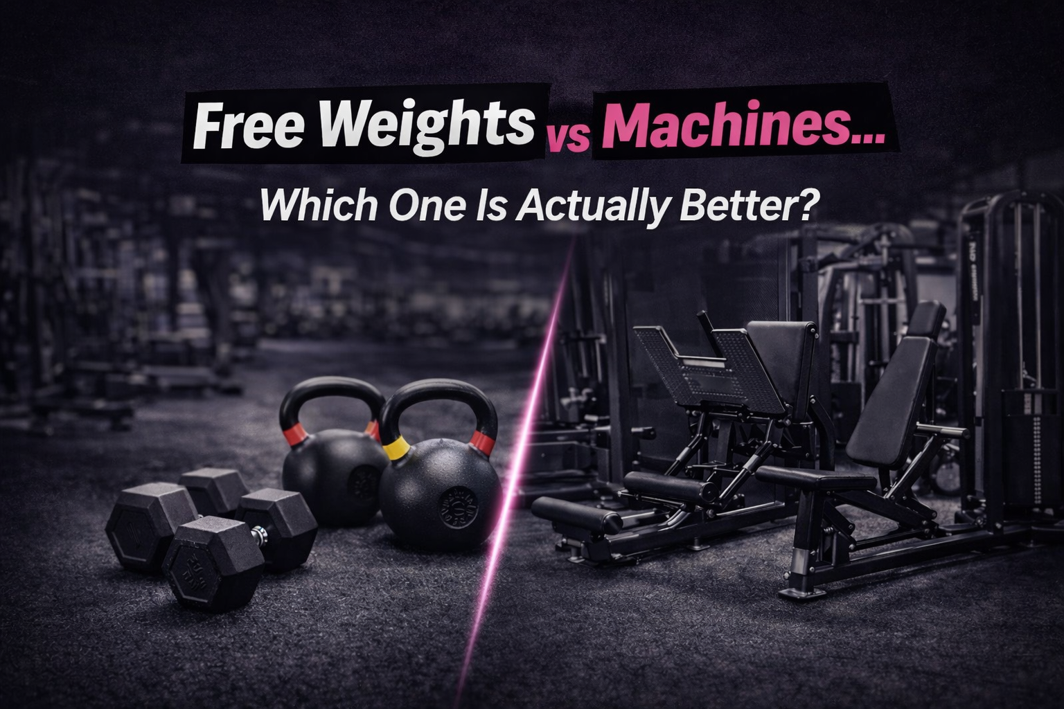 Free Weights vs Machines — Which One Is Actually Better?